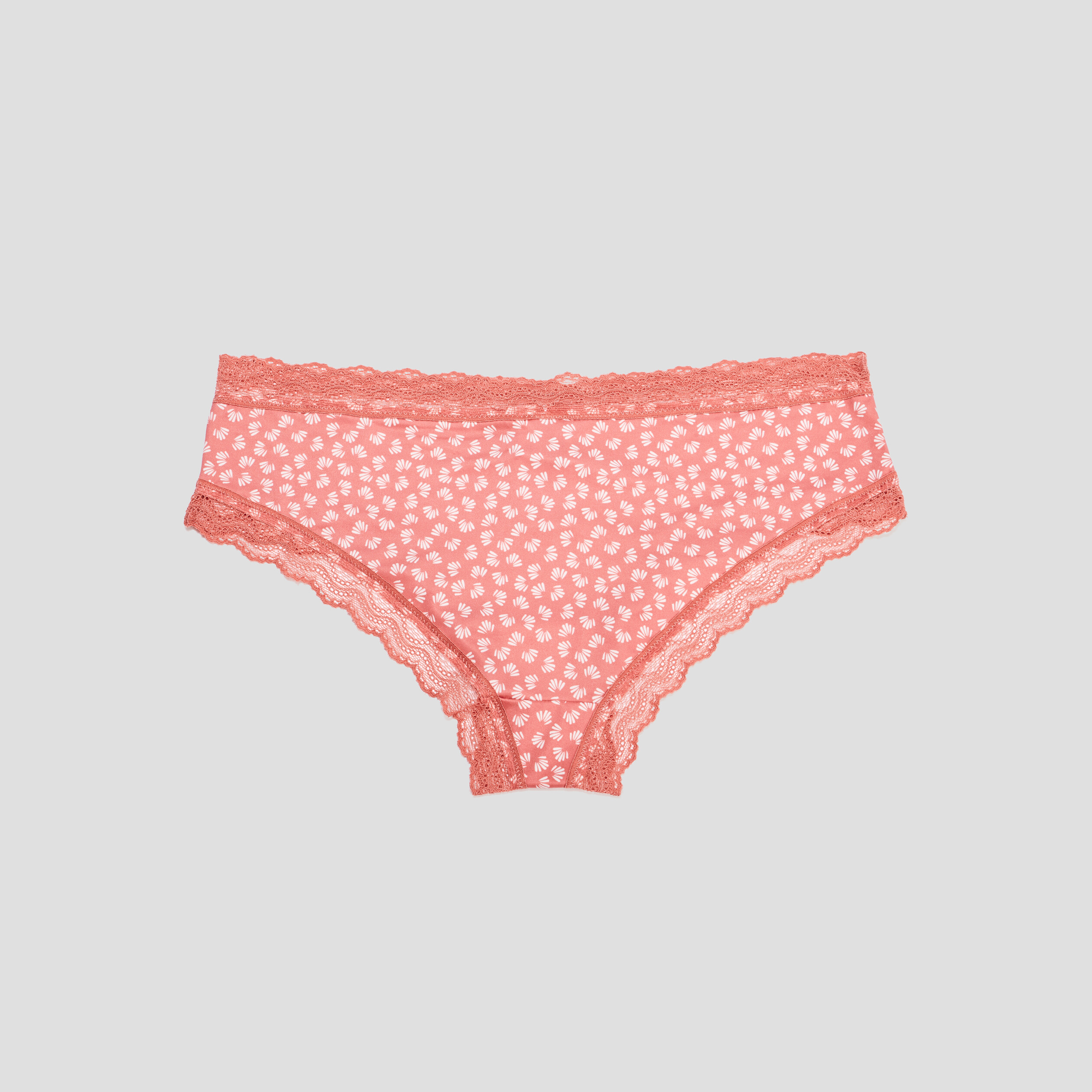 Lot 2 shortys microfibre vieux rose femme