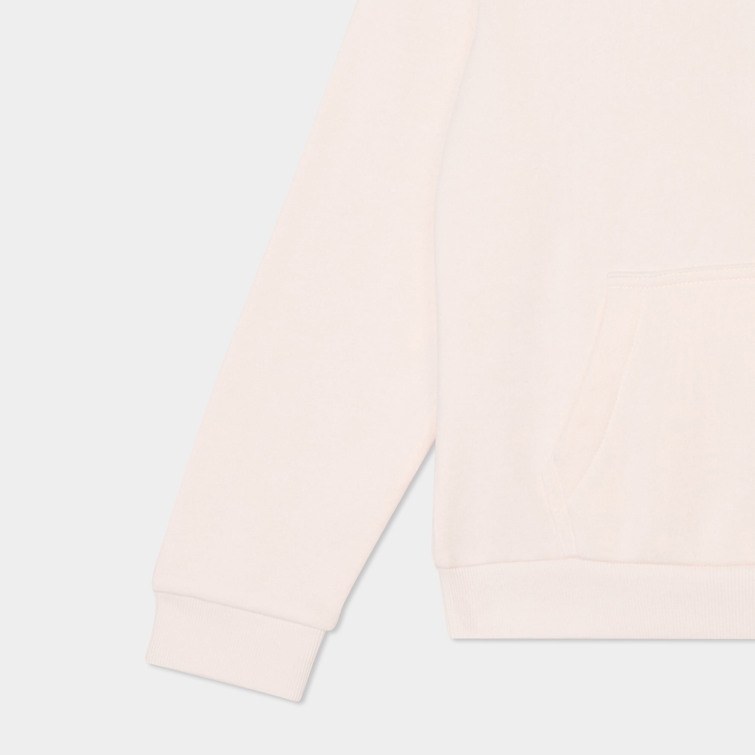Sweat &agrave; capuche hoodie relax molleton ivoire fille