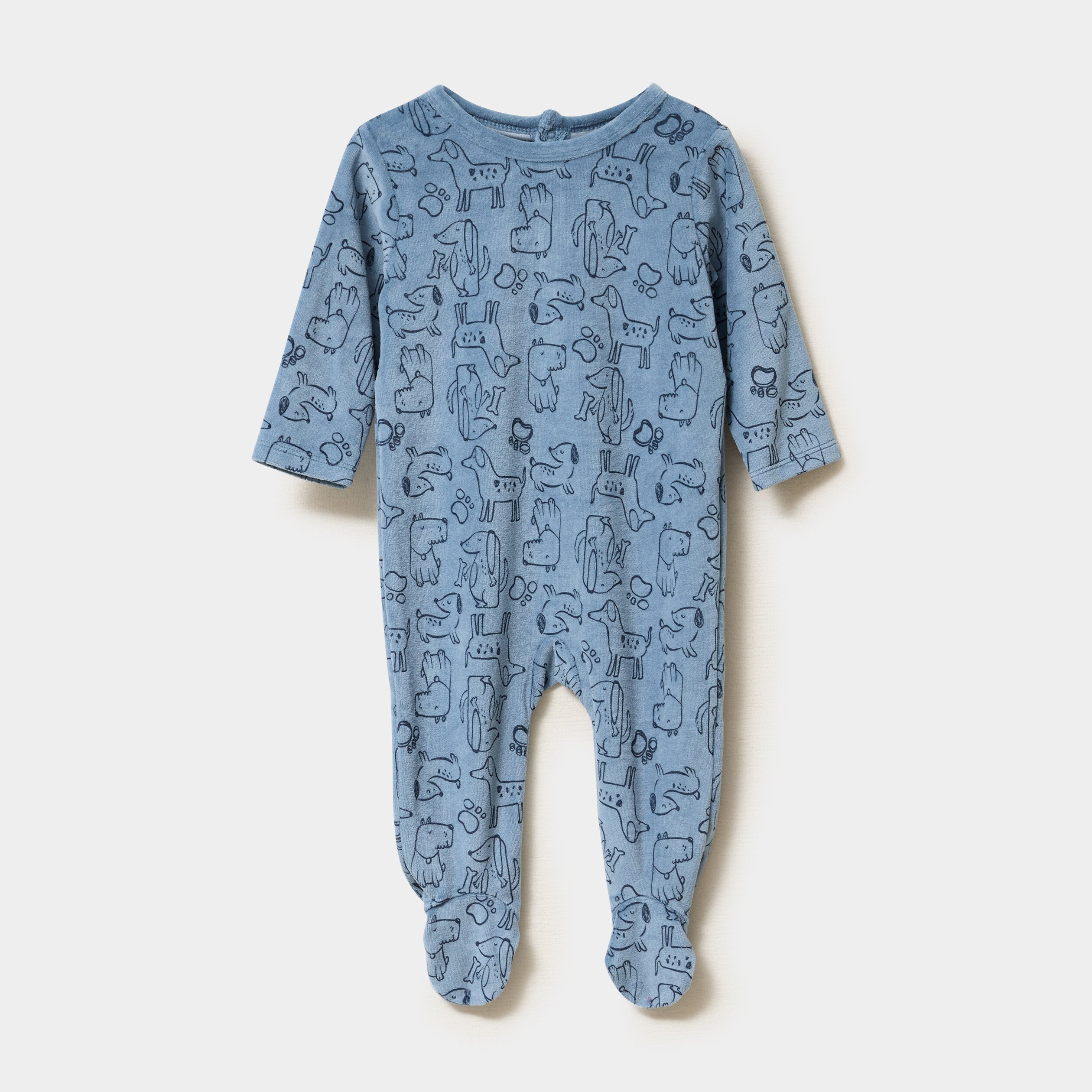 dors bien effet velours manches longues bleu petrole bebe Dors-bien effet velours manches longues bleu pétrole bébé