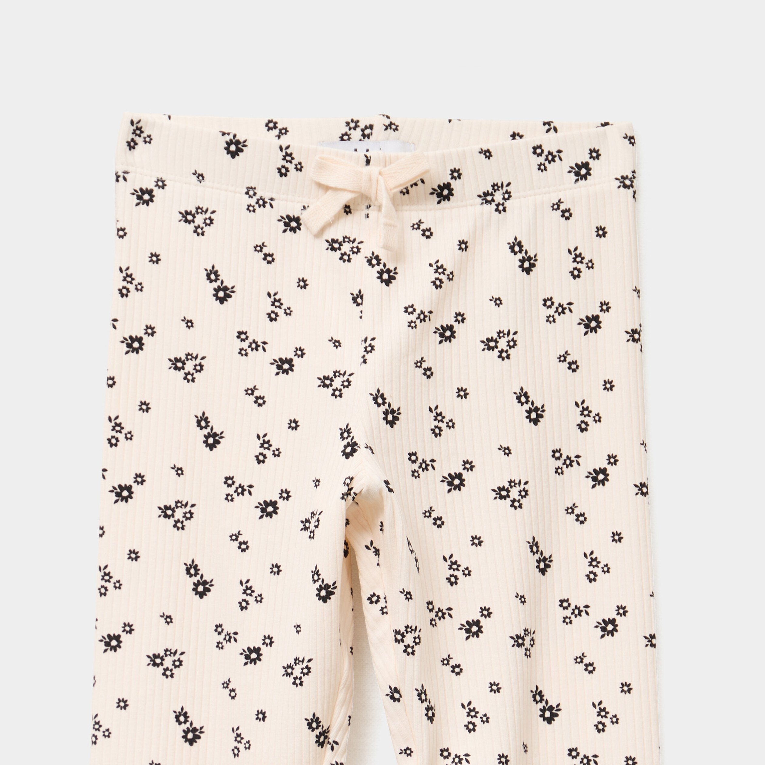 legging cotele coton beige fille Legging côtelé coton beige fille
