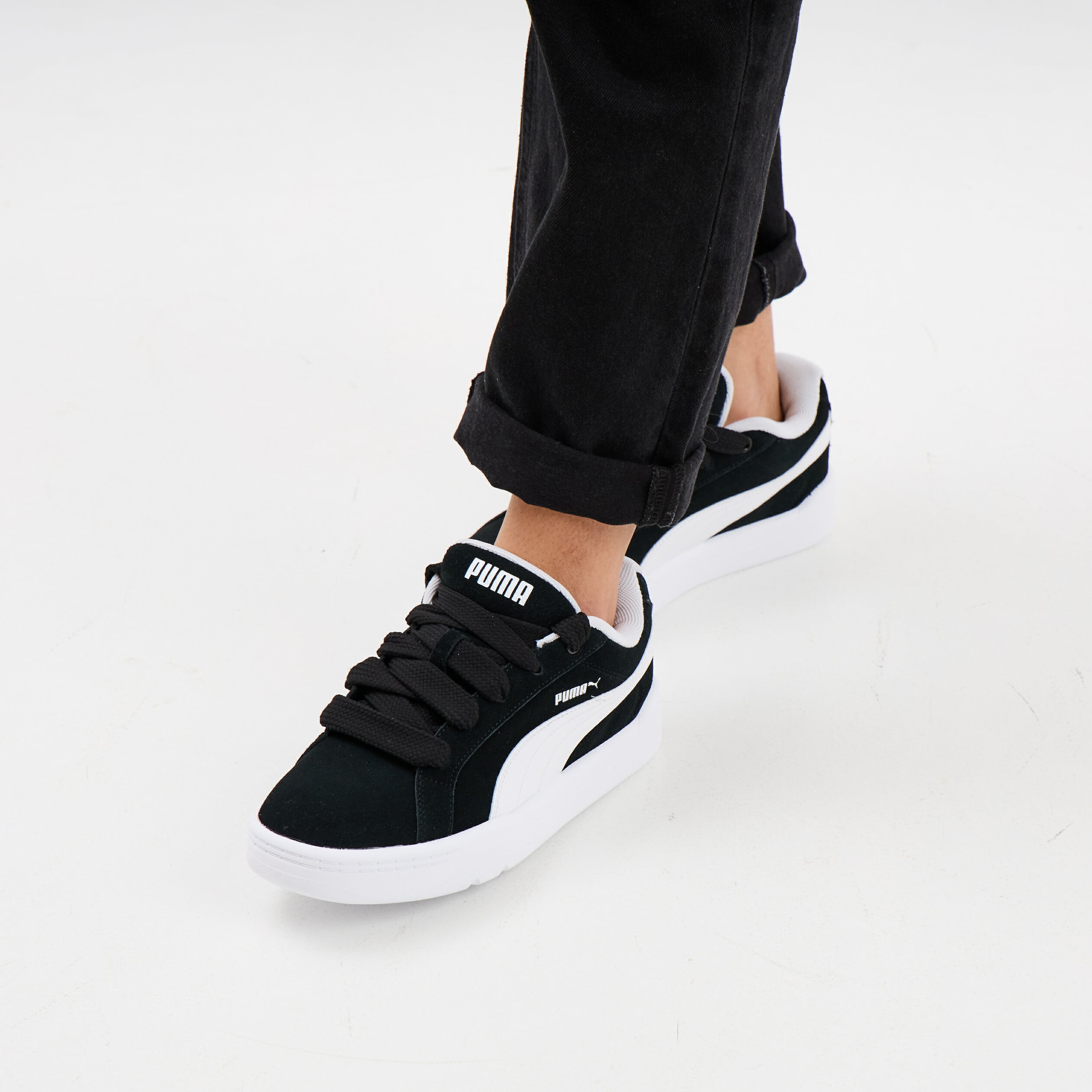 Tennis basses &agrave; lacets Puma noir femme