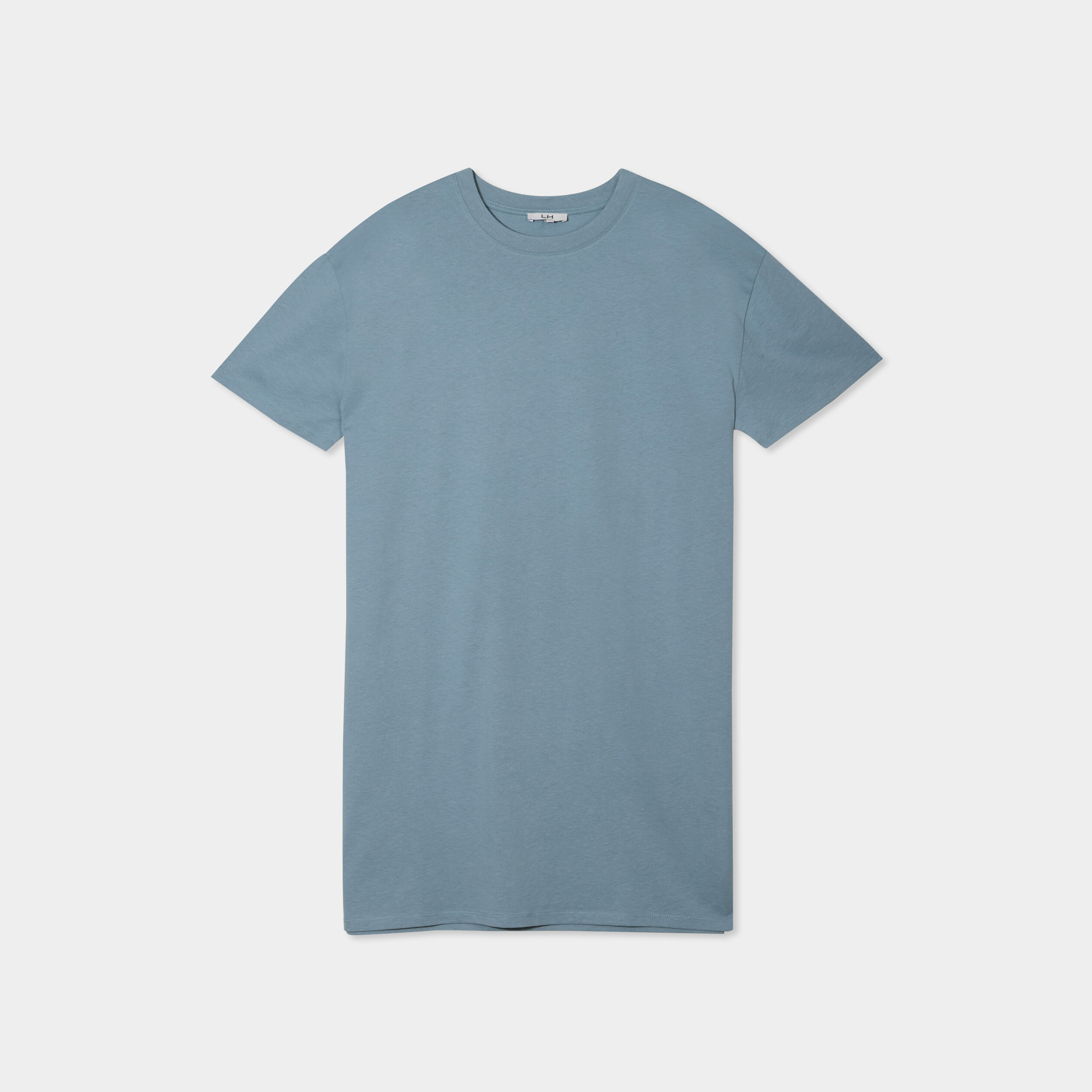 robe t shirt manches courtes coton gris femme Robe t-shirt manches courtes coton gris femme