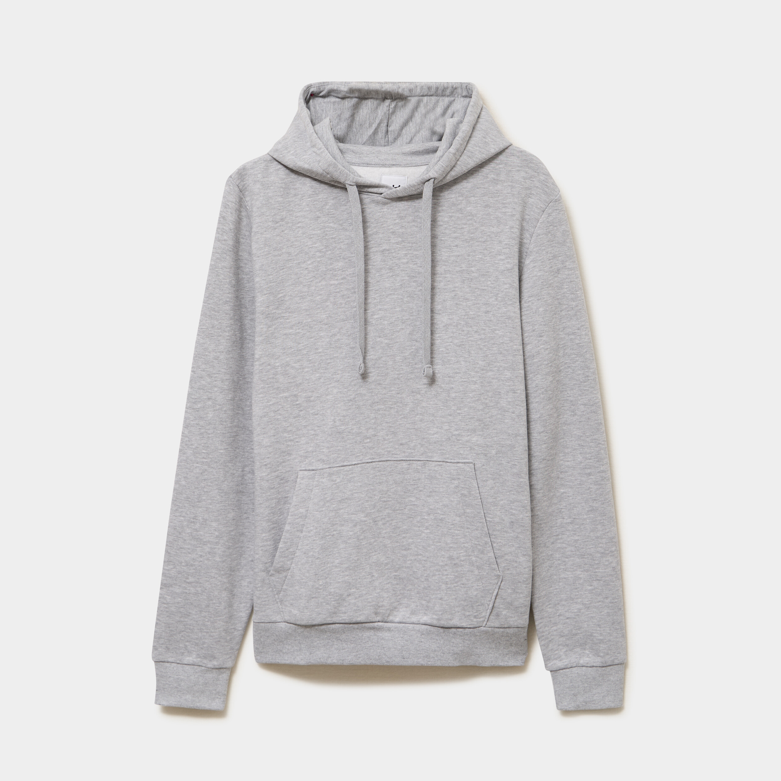 Sweat molleton &agrave; capuche hoodie gris clair homme