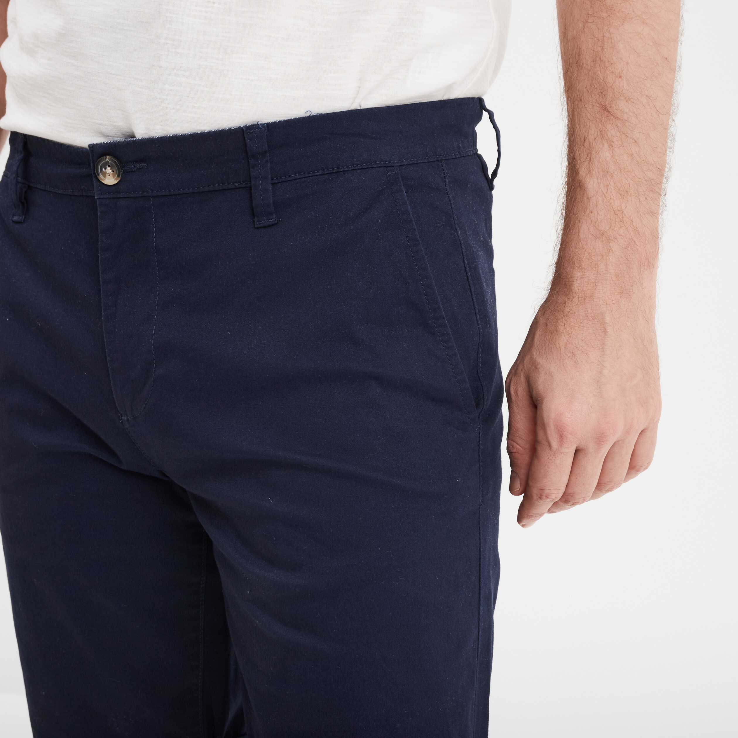 short chino slim creeks bleu marine homme Short chino slim Creeks bleu marine homme