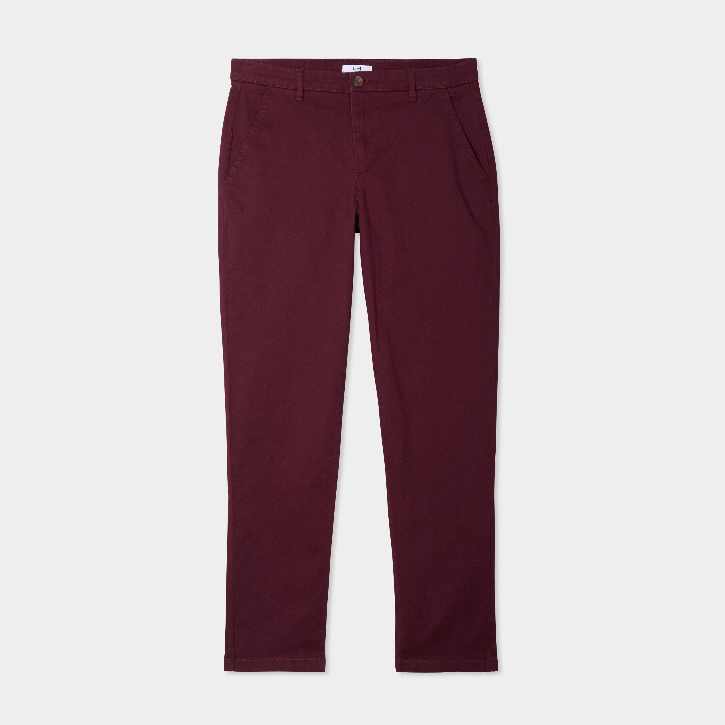 pantalon chino droit stretch violet fonce homme Pantalon chino droit stretch violet foncé homme
