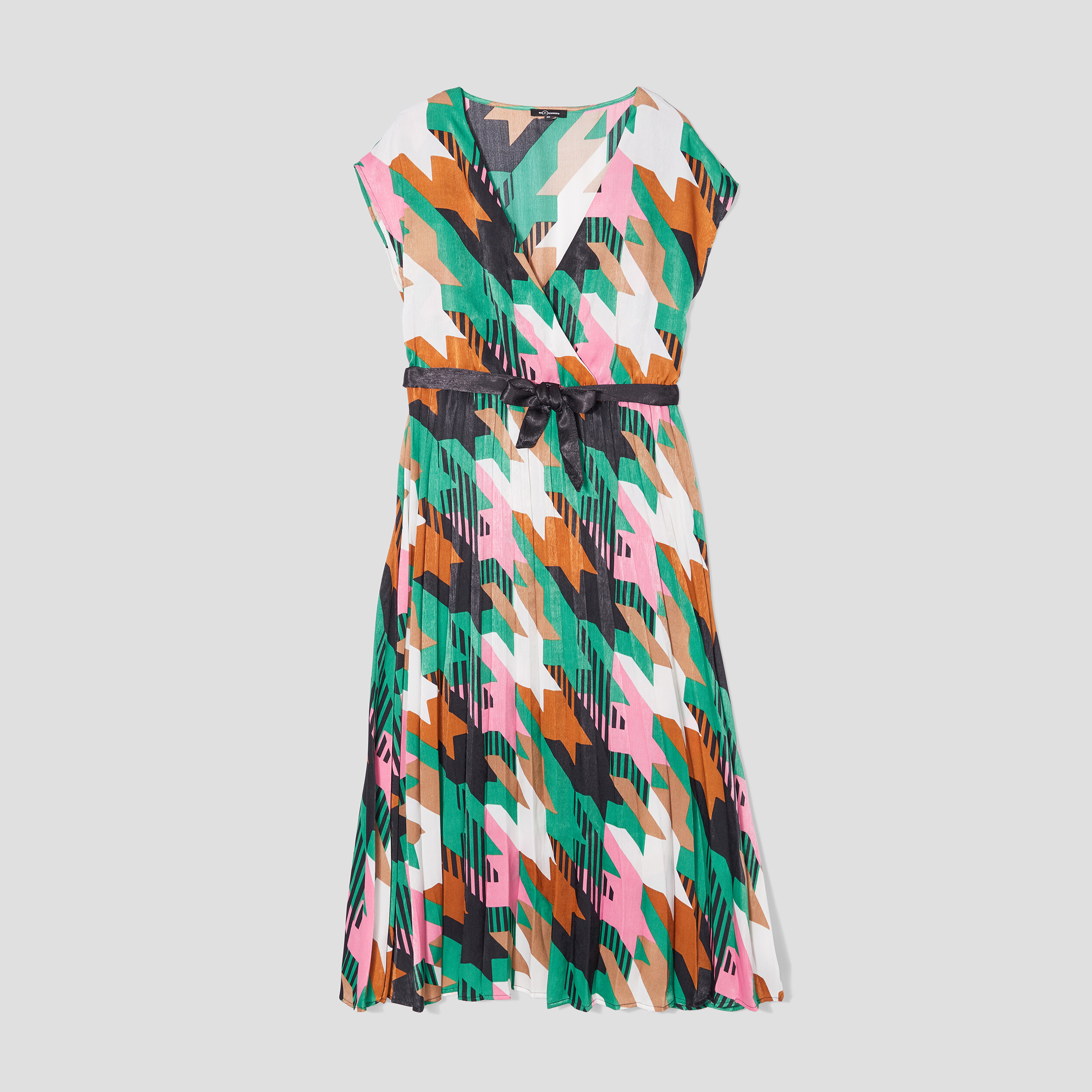 robe longue evasee plissee et ceinturee ecru femme Robe longue évasée plissée et ceinturée ecru femme