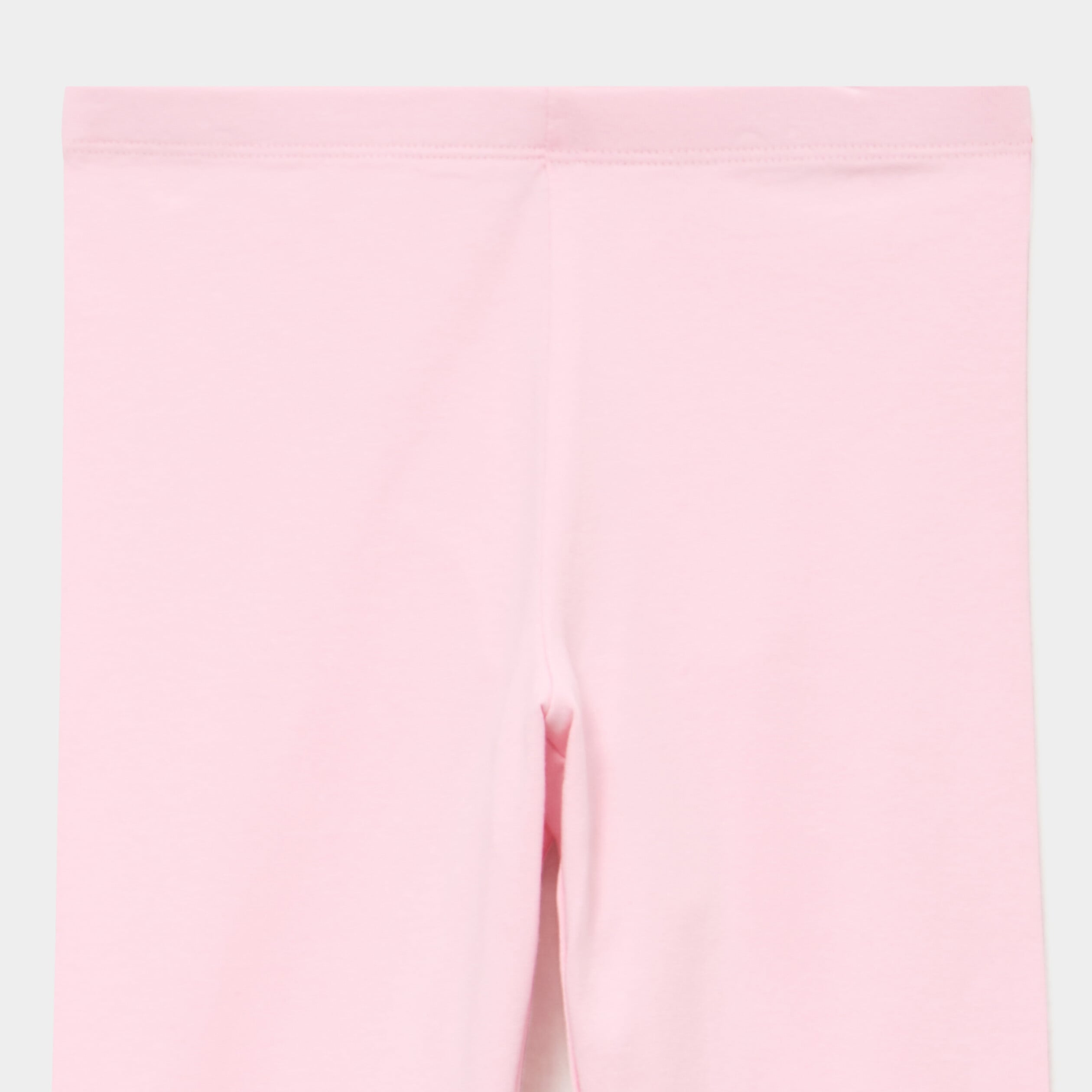 Legging long coton taille &eacute;lastiqu&eacute;e rose clair fille