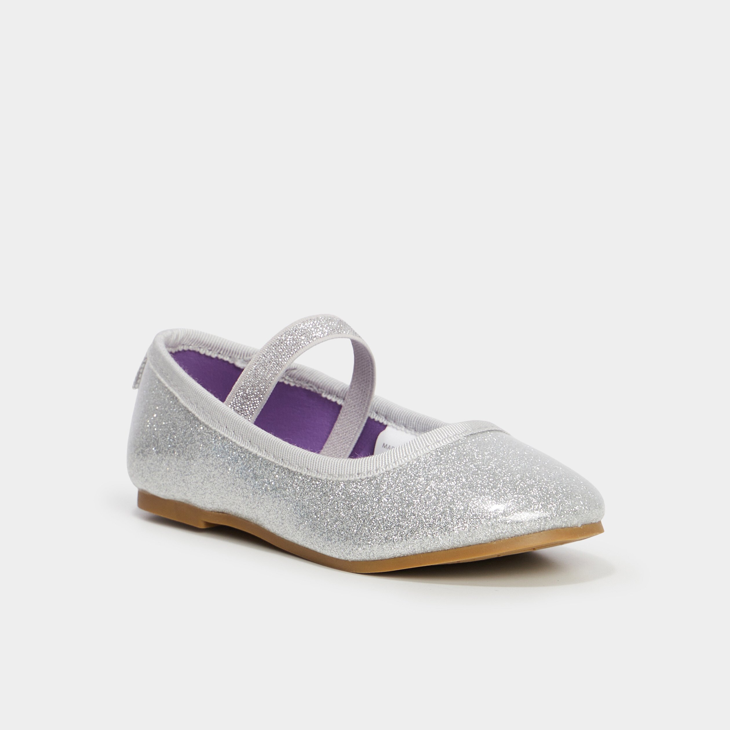 Ballerine argentée fille sale