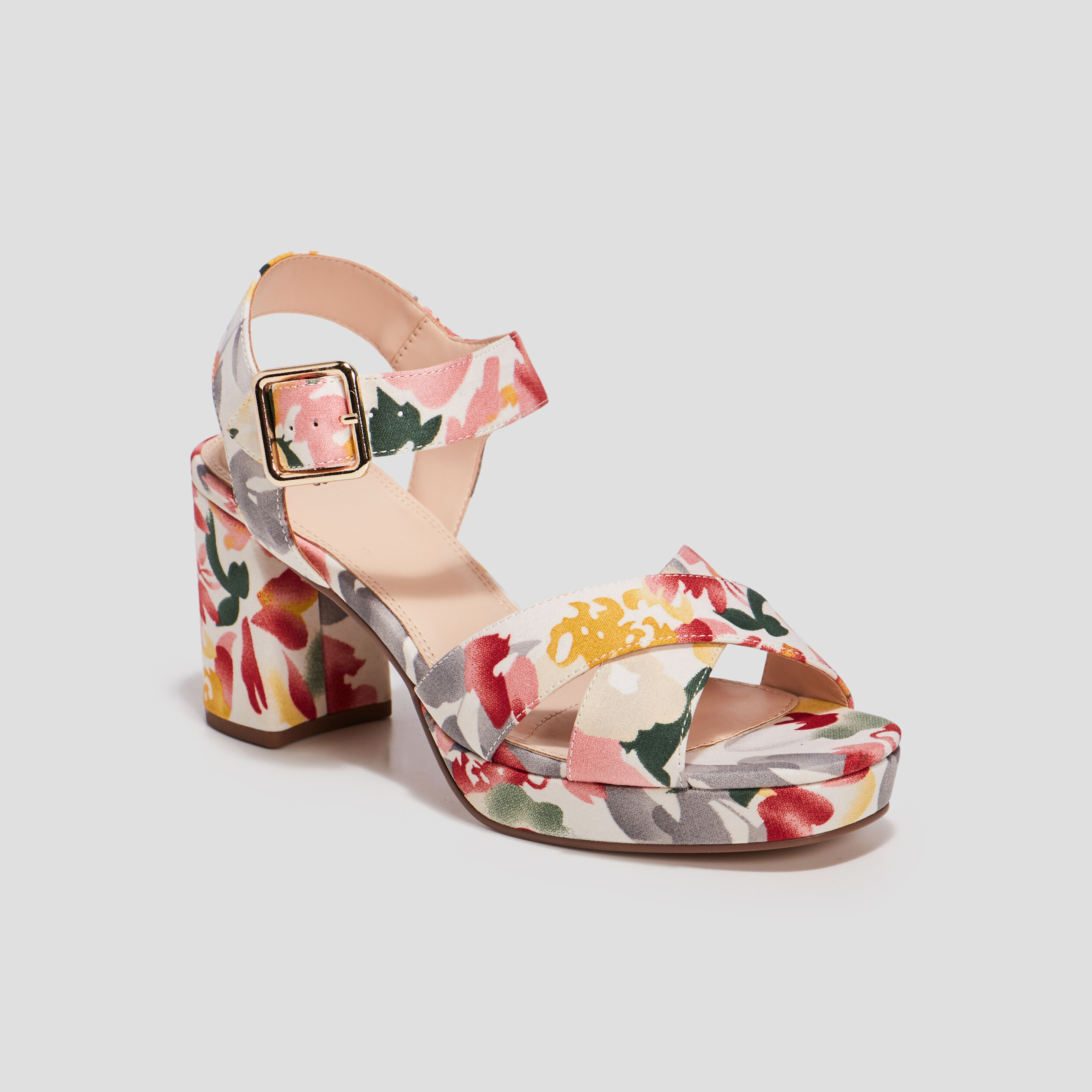 sandales a talons multicolore femme Sandales à talons multicolore femme