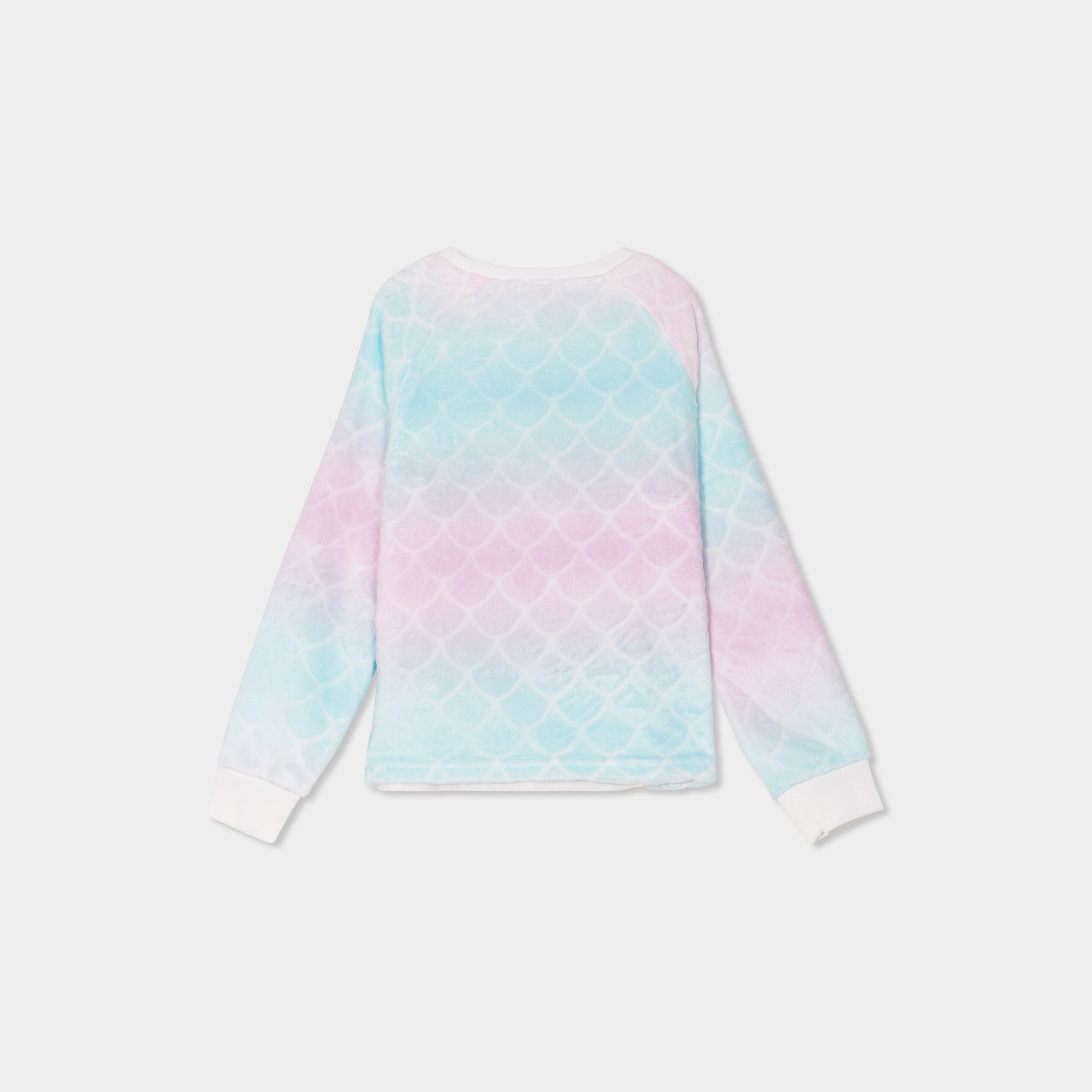 Ensemble pyjama effet polaire multicolore fille
