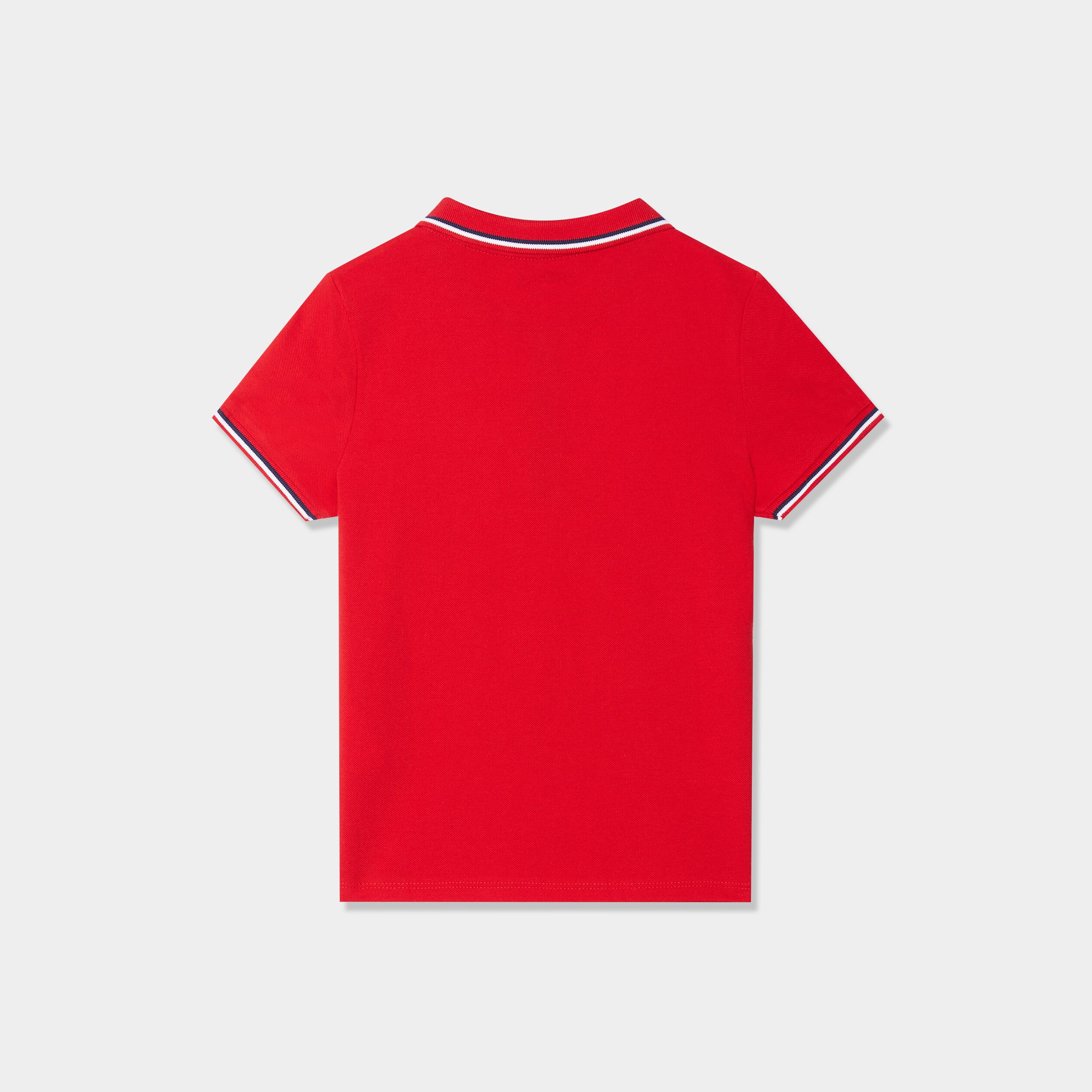 Polo manches courtes coton rouge gar&ccedil;on