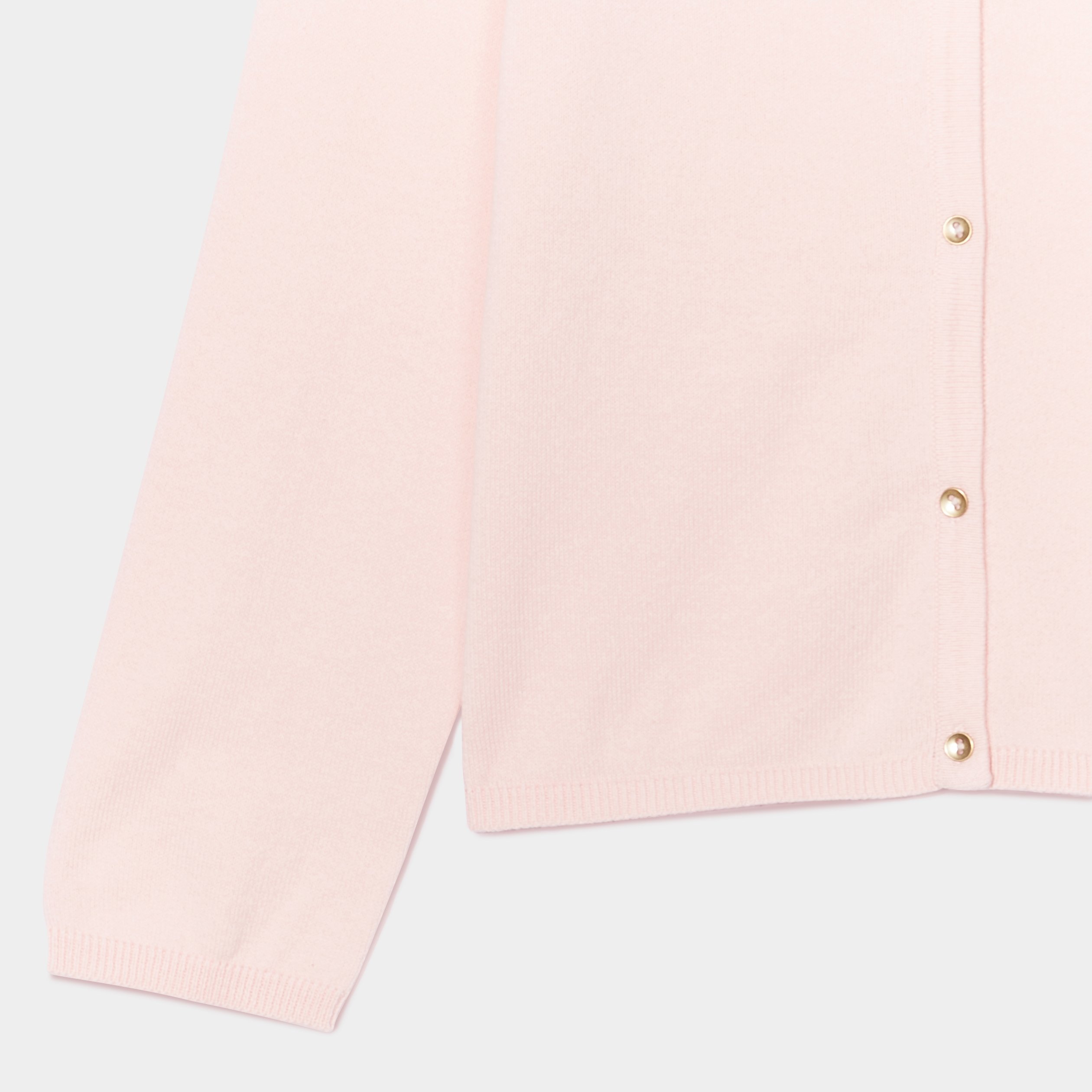 gilet boutonne rose fille Gilet boutonné rose fille