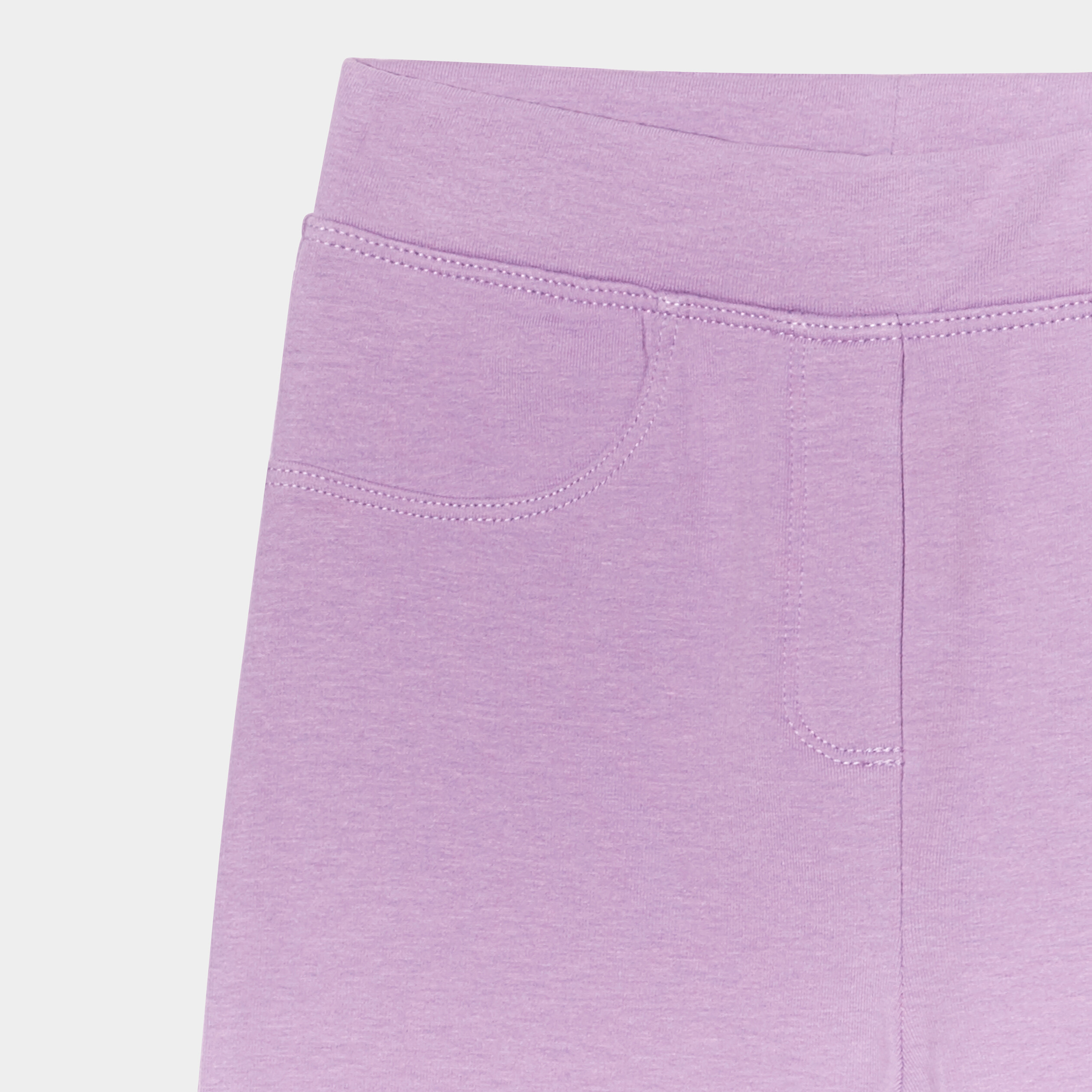 pantalon flare en molleton violet clair fille Pantalon flare en molleton violet clair fille