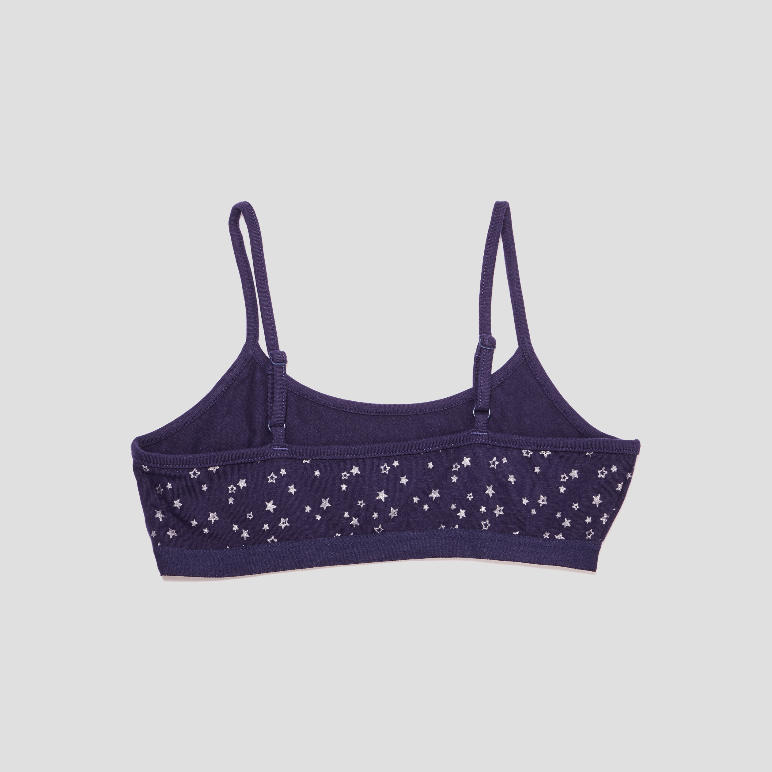 lot de 2 brassieres coton bleu marine fille Lot de 2 brassières coton bleu marine fille