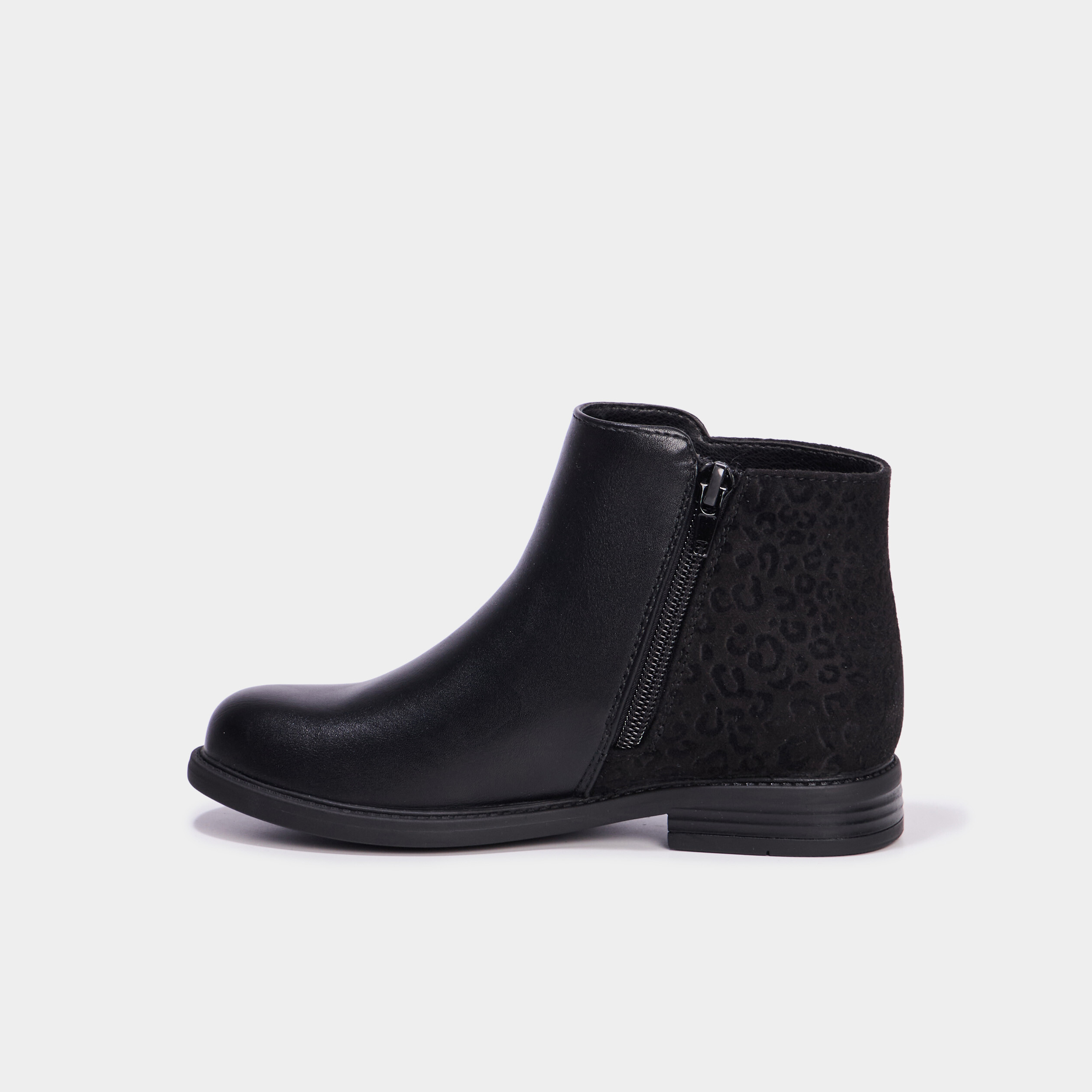 Boots chelsea plates noir fille