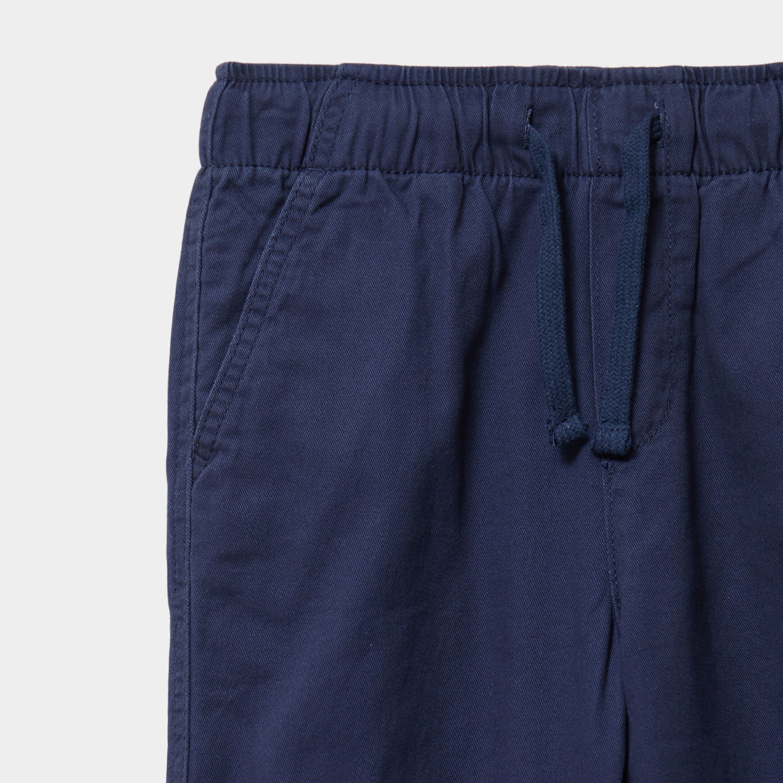 Pantalon jogger doubl&eacute; coton bleu marine gar&ccedil;on