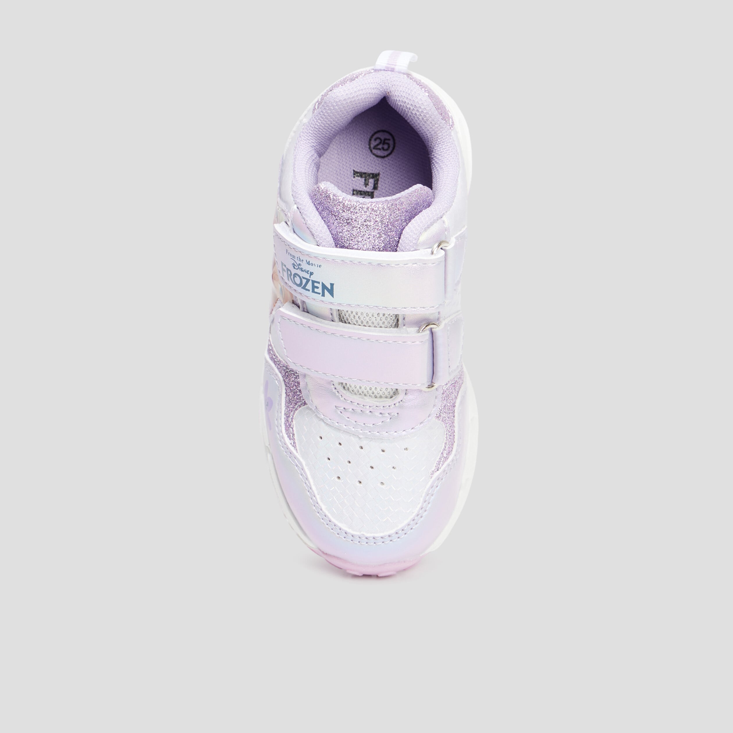 Baskets running lumineuses Frozen violet fille