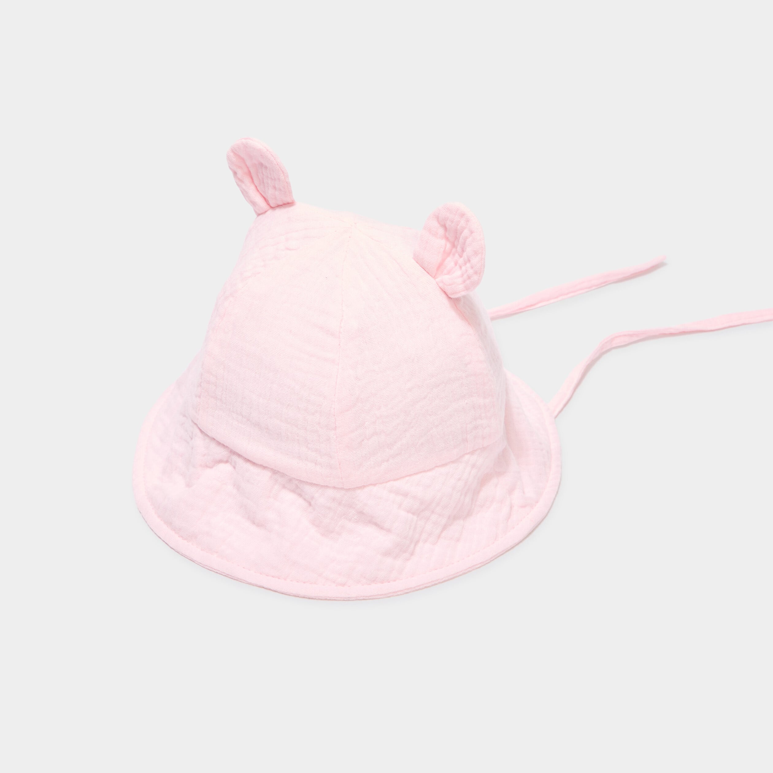 Bob en gaze de coton rose b&eacute;b&eacute;