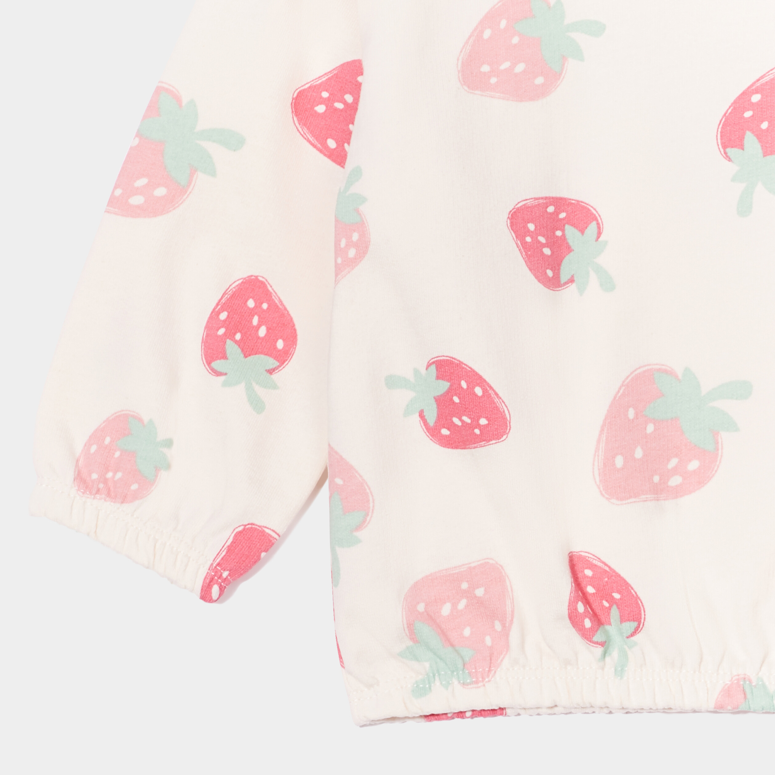 sweat col rond epaule boutonnee creme bebef Sweat col rond épaule boutonnée creme bébé fille