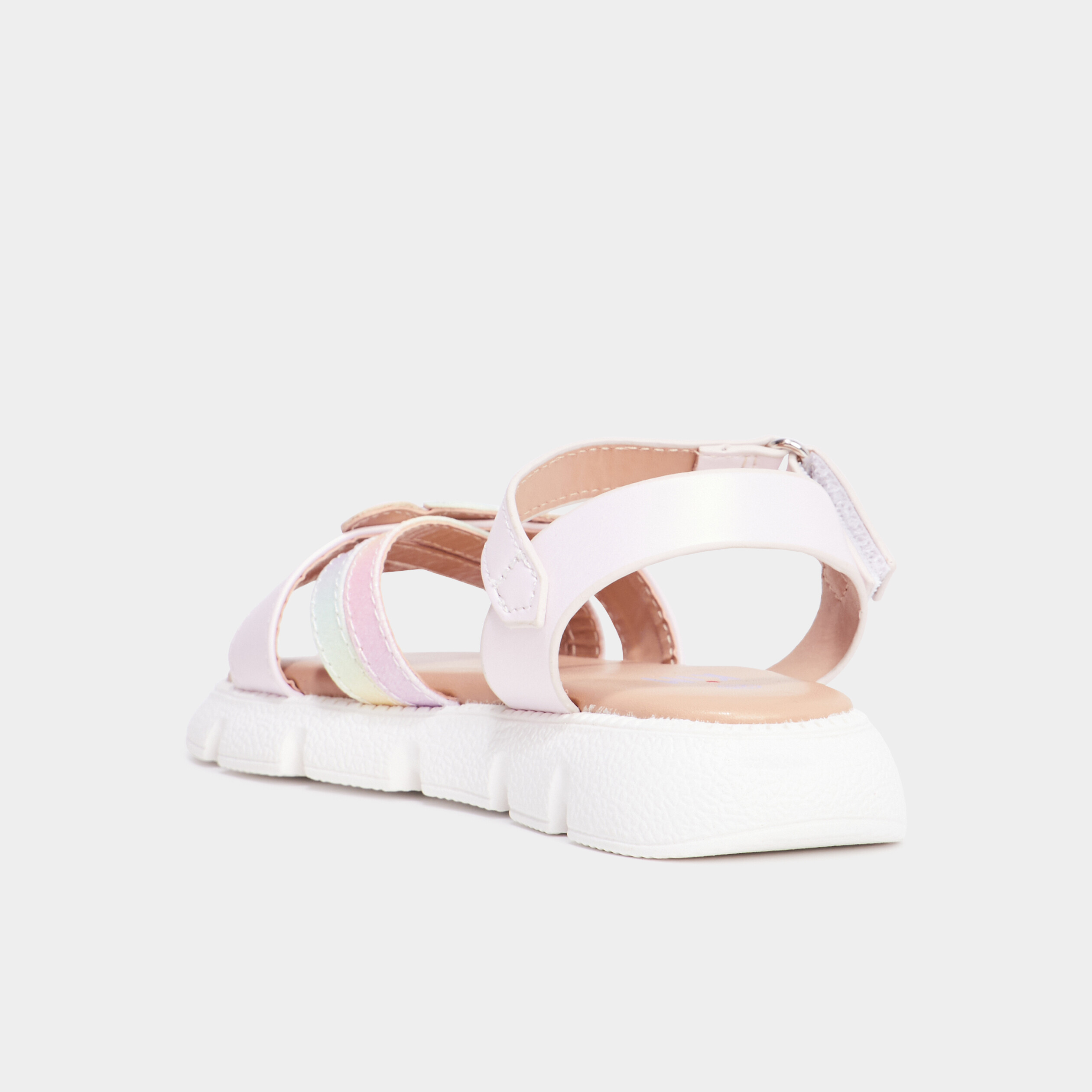 sandales avec coeurs et paillettes rose fille Sandales avec coeurs et paillettes rose fille