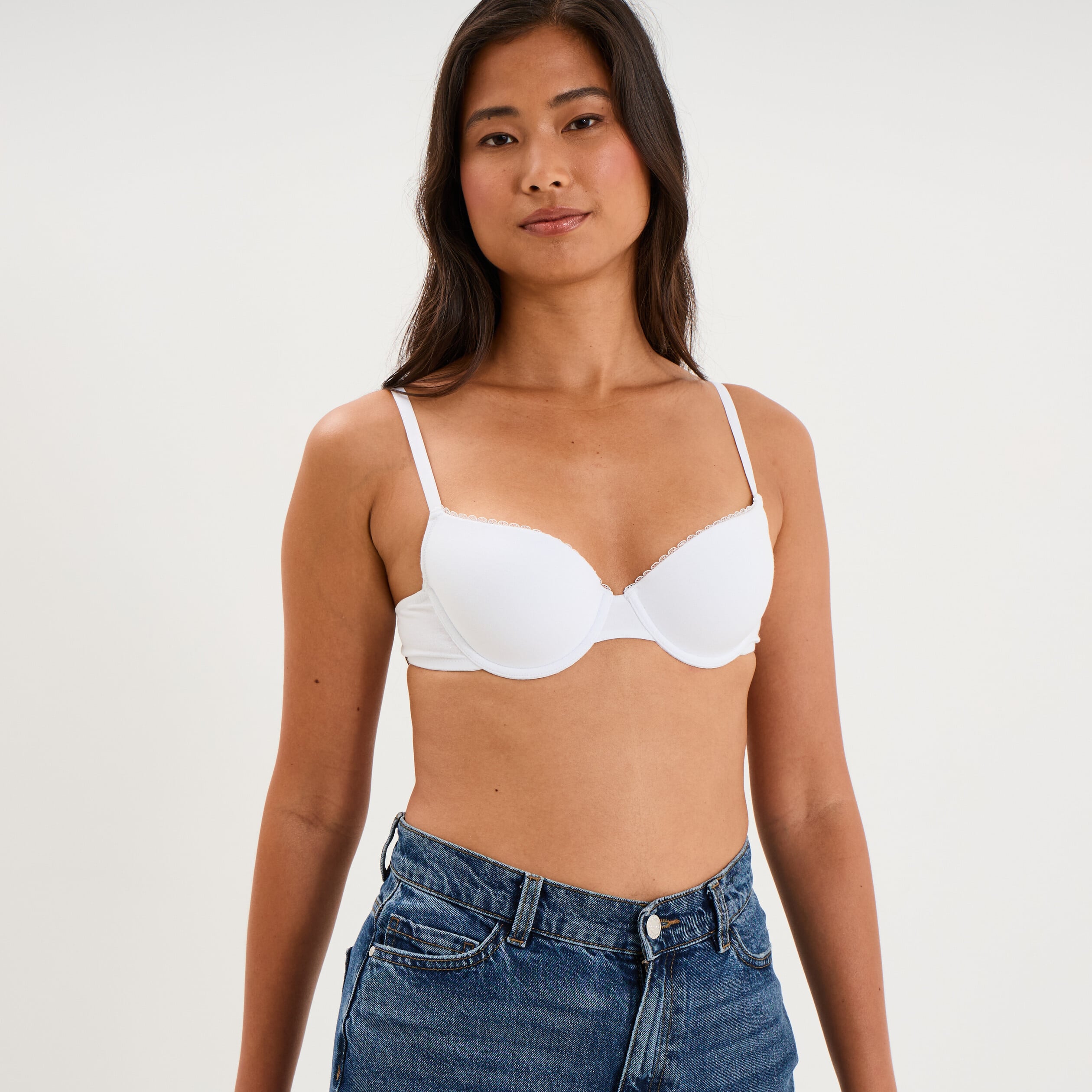 Soutien-gorge padd&eacute; embo&icirc;tant blanc femme