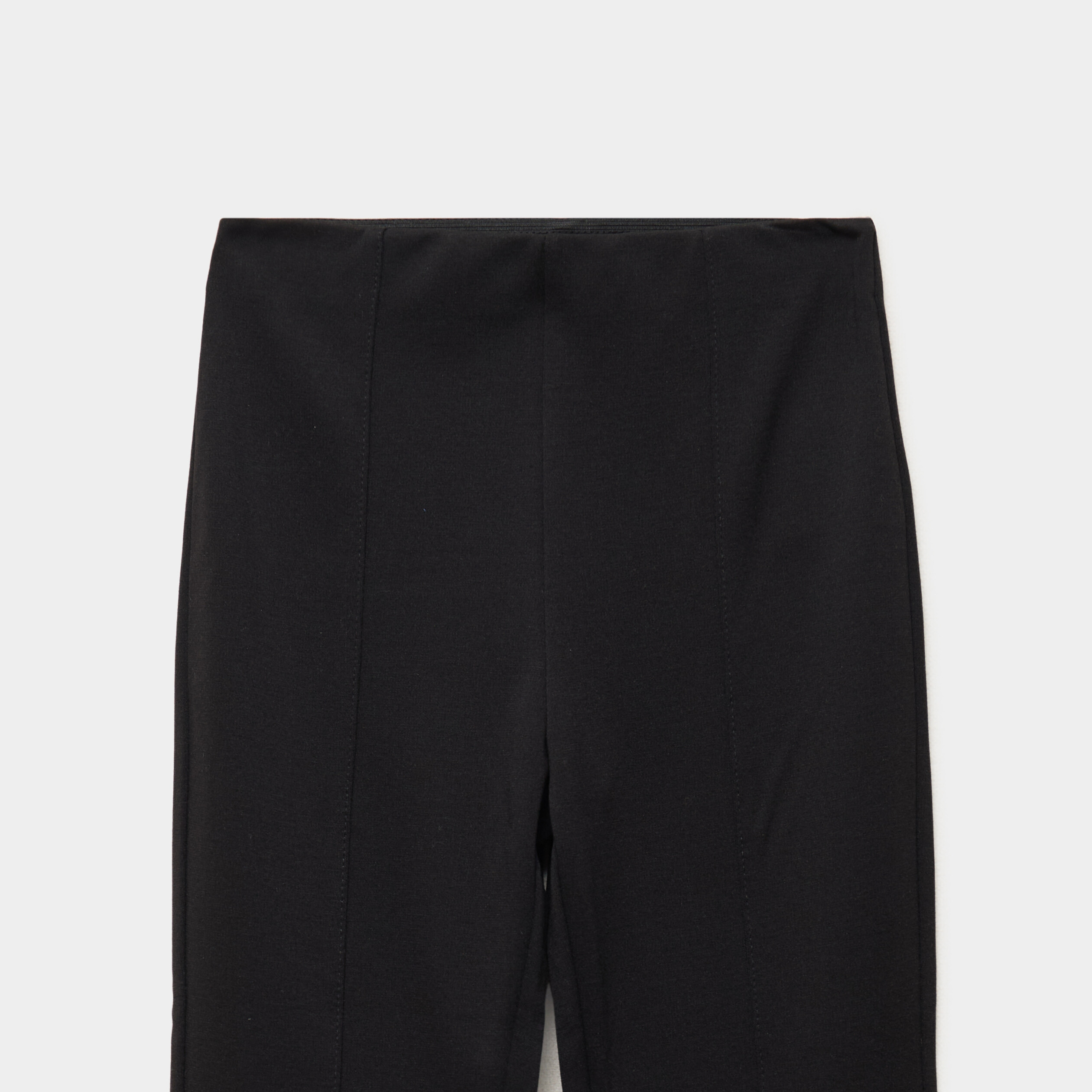 Pantalon bootcut stretch noir fille
