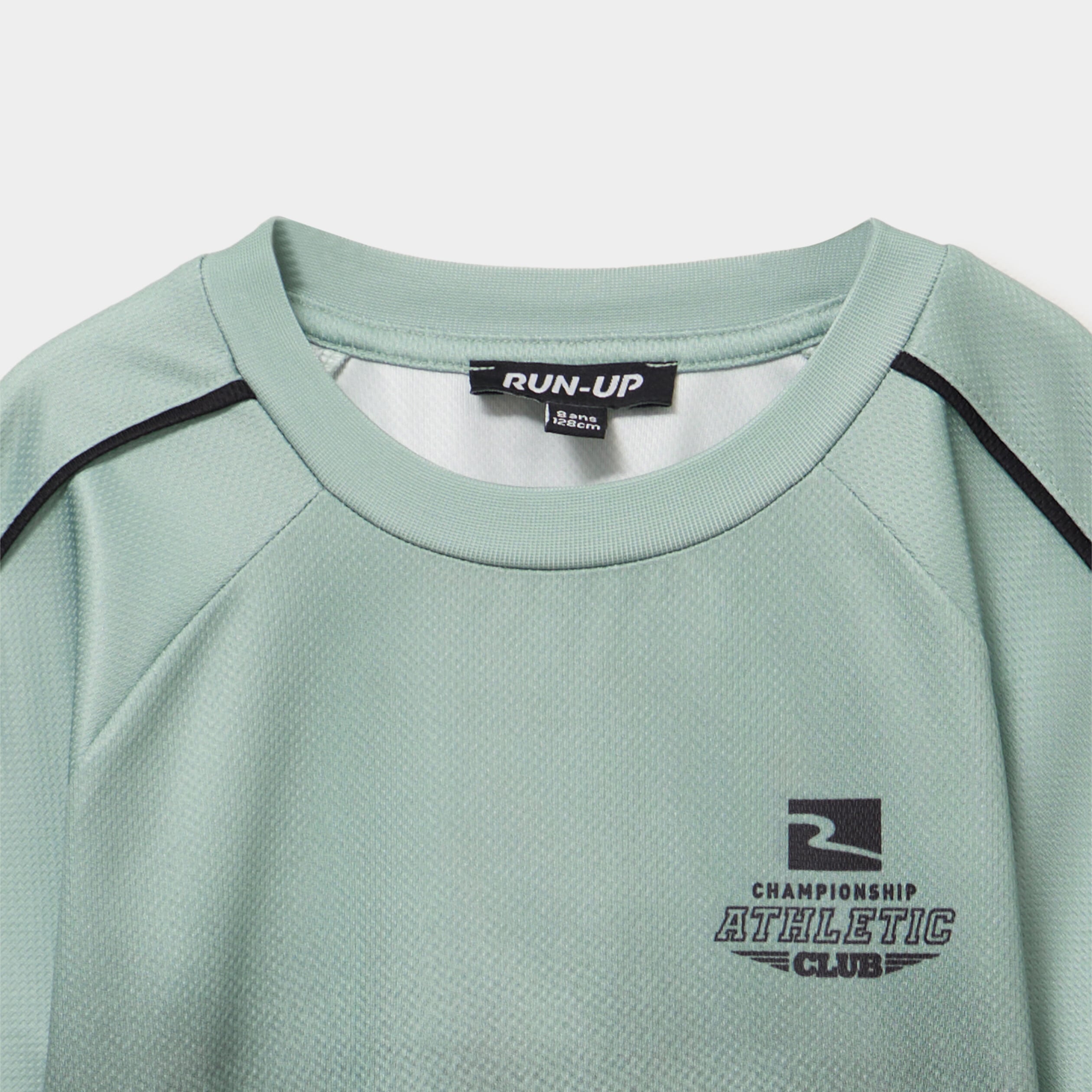 T-shirt de sport relax &agrave; manches courtes vert kaki gar&ccedil;on