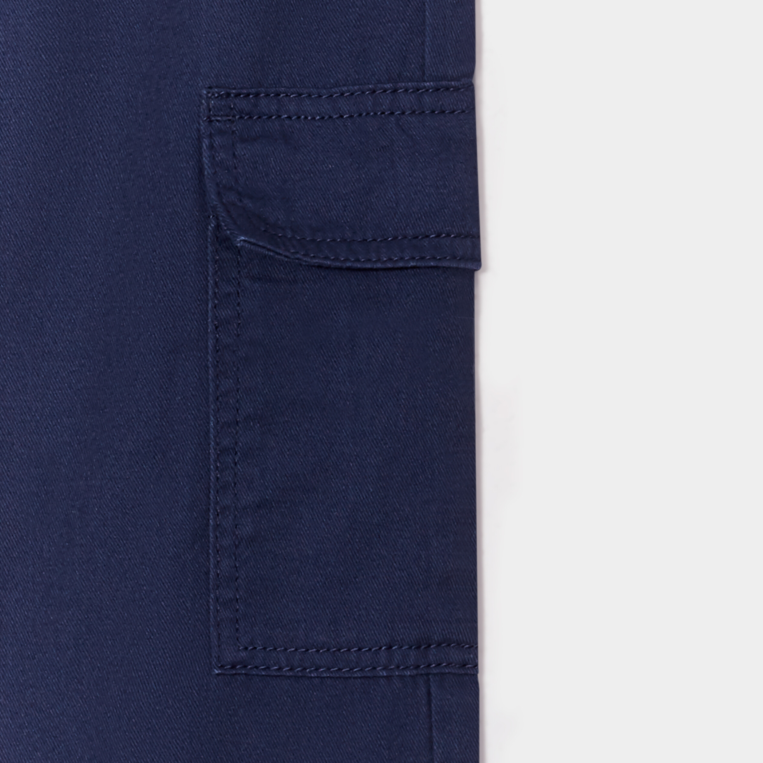 pantalon cargo taille elastiquee bleu marine garcon Pantalon cargo taille élastiquée bleu marine garçon