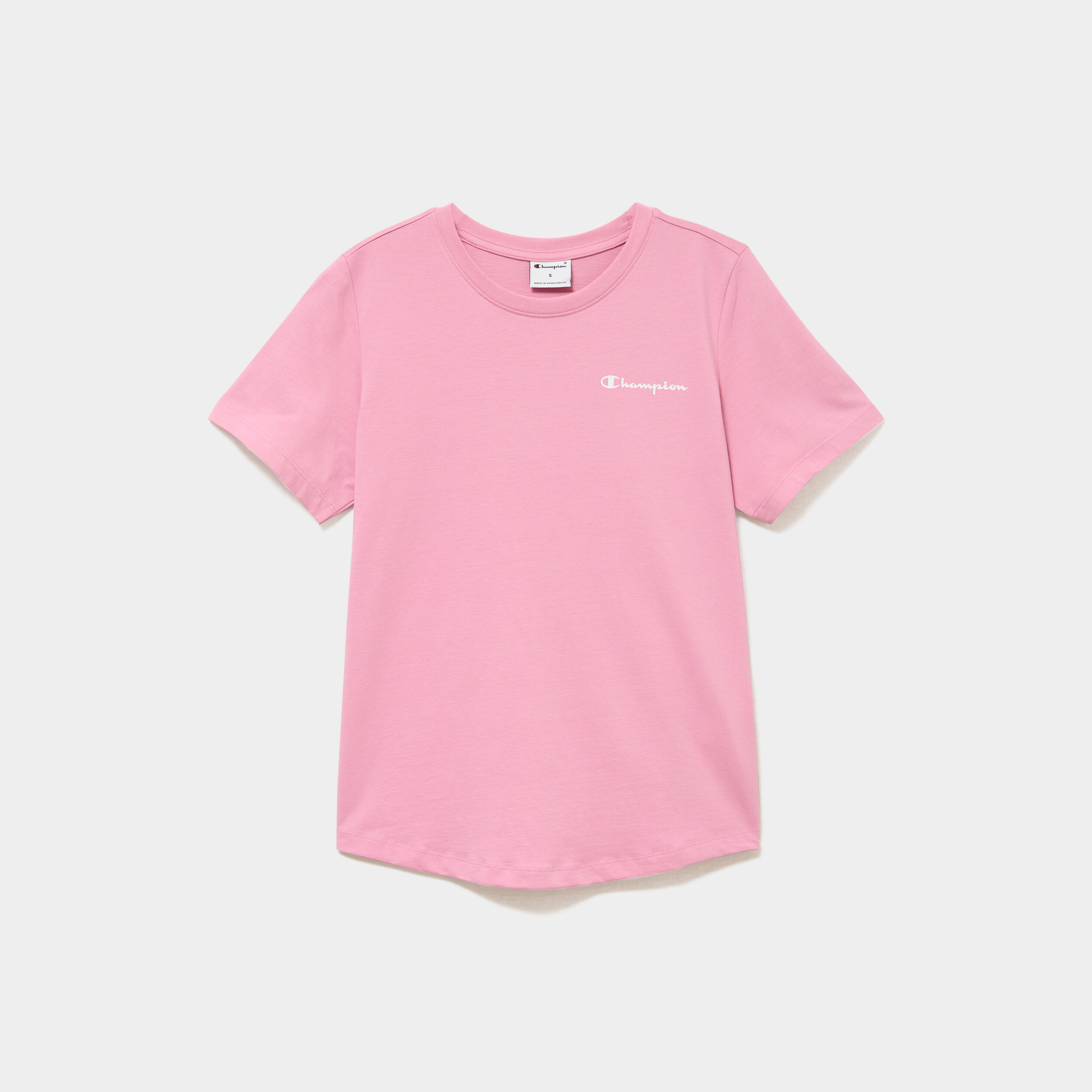 T-shirt manches courtes coton Champion rose femme