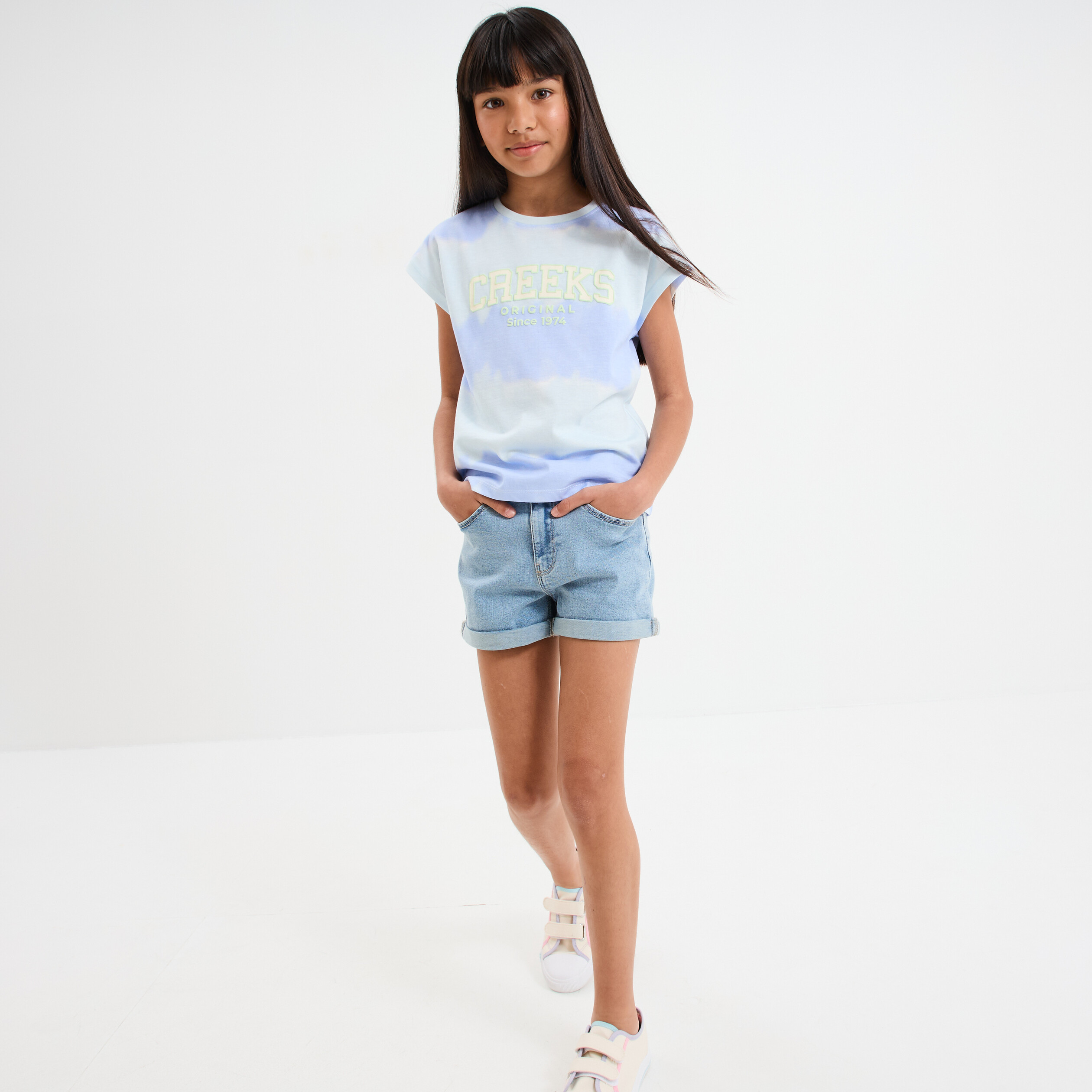 NAME IT Short En Jean Fille - Vêtement Enfant Style Danois Décontracté