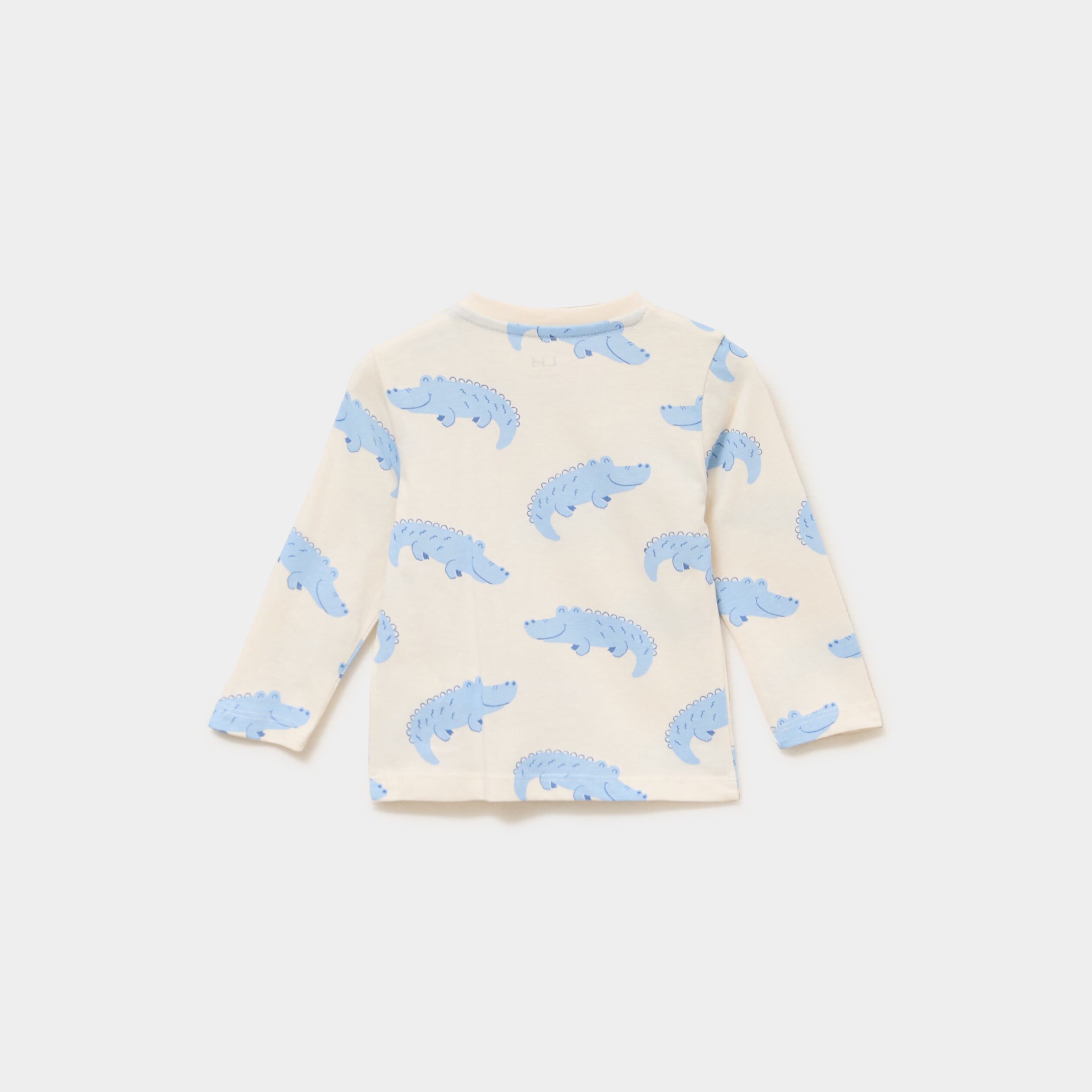 T-shirt manches longues coton ecru b&eacute;b&eacute; gar&ccedil;on