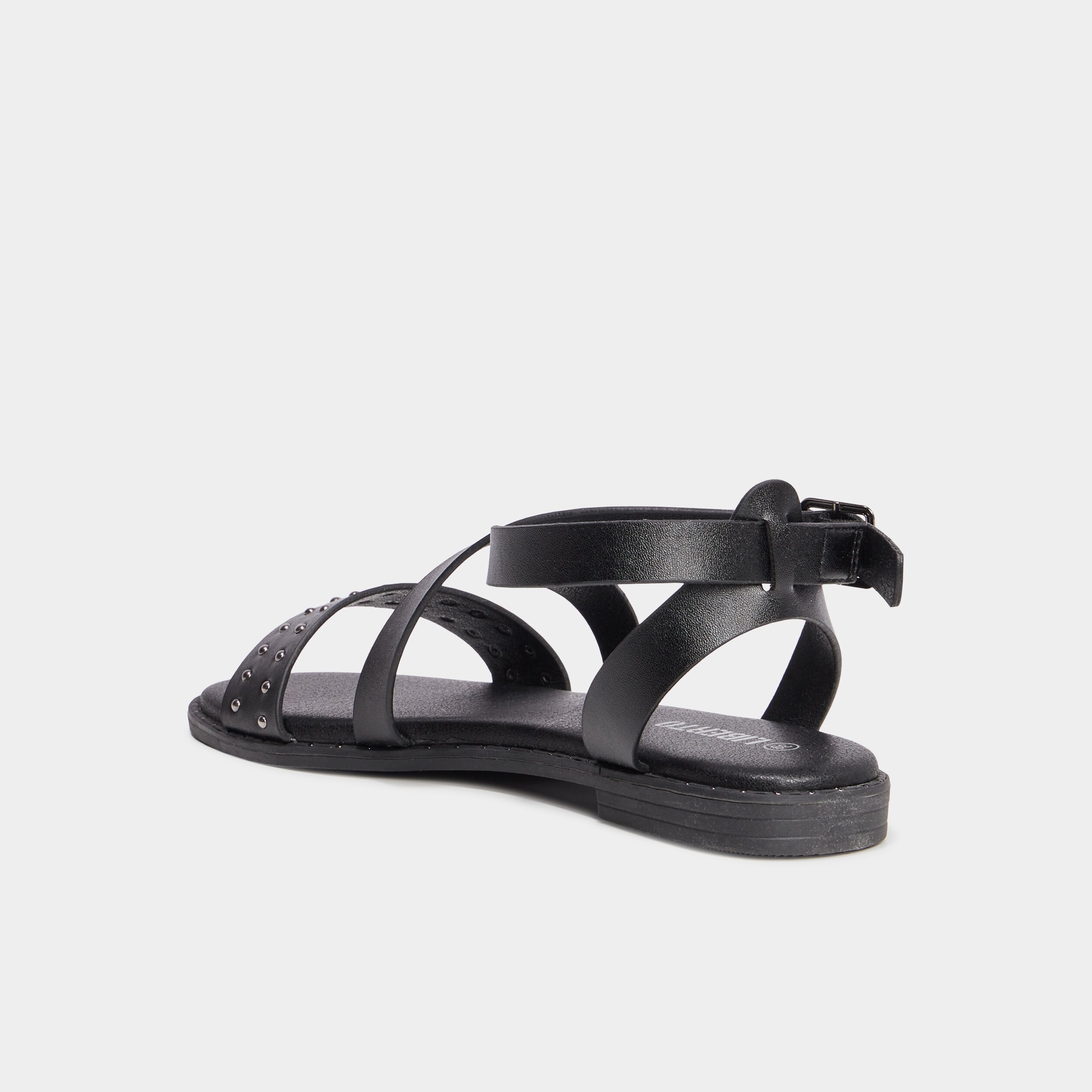 Sandales brides avec clous Liberto noir femme