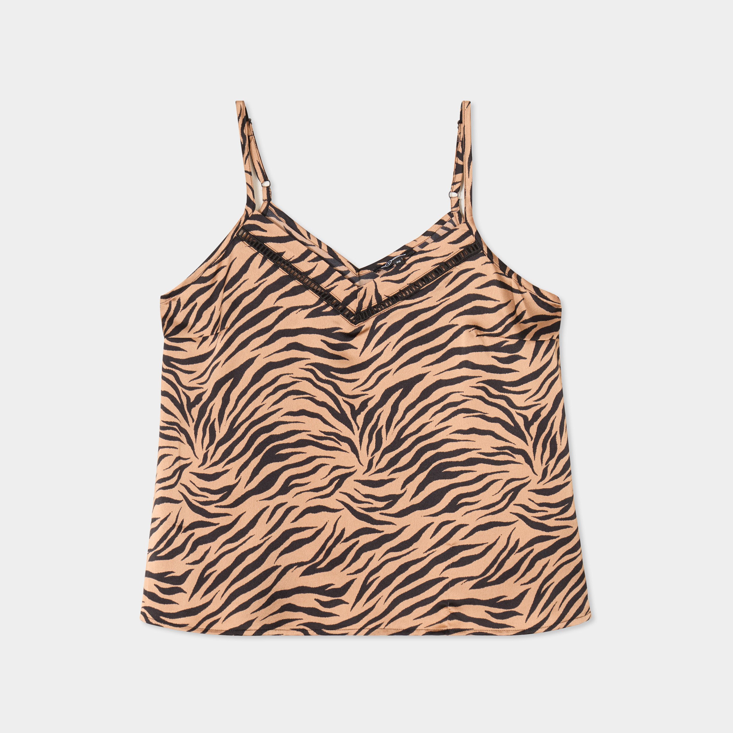 caraco effet satin camel femme Caraco effet satin camel femme