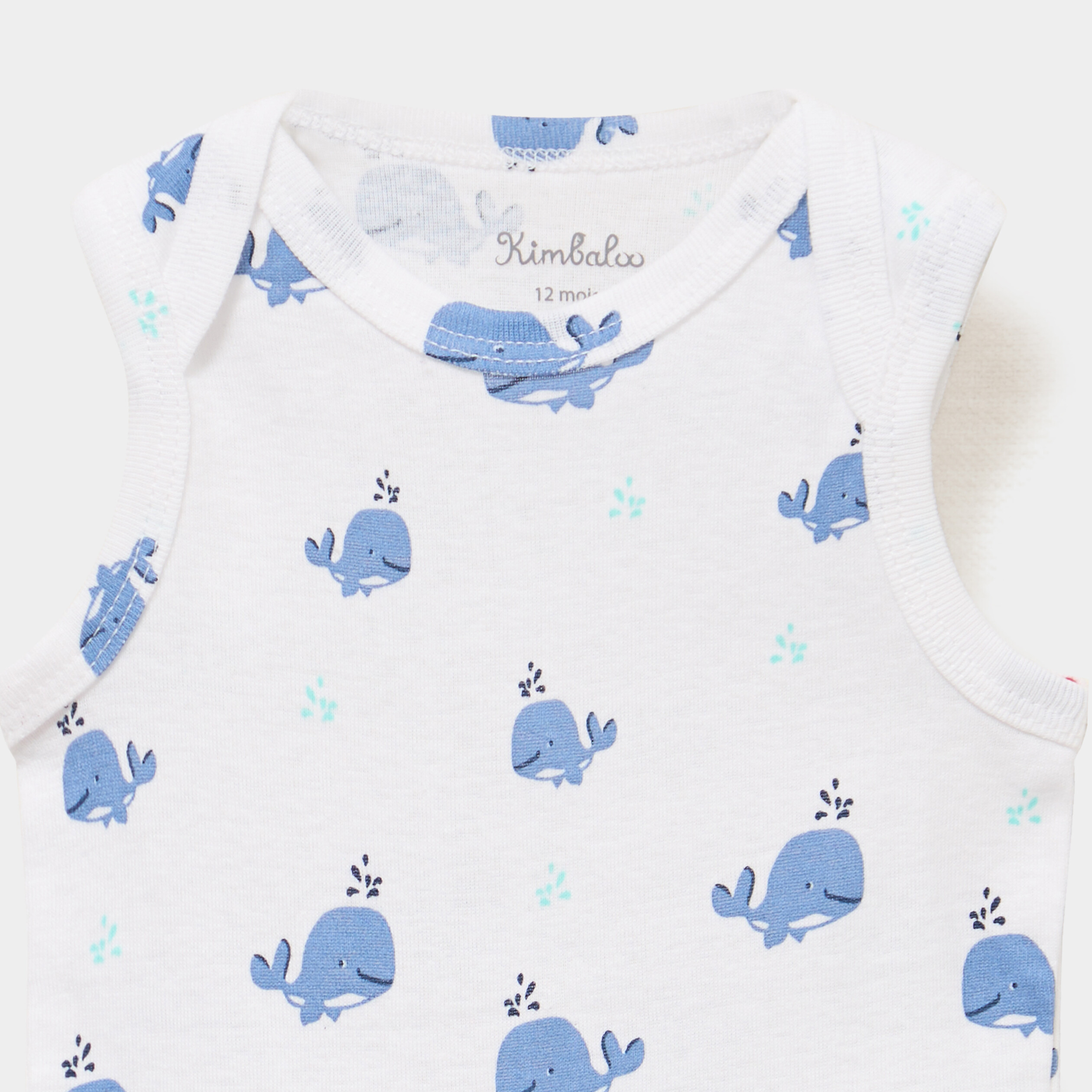 Lot 3 bodies US sans manches bleu turquoise b&eacute;b&eacute;