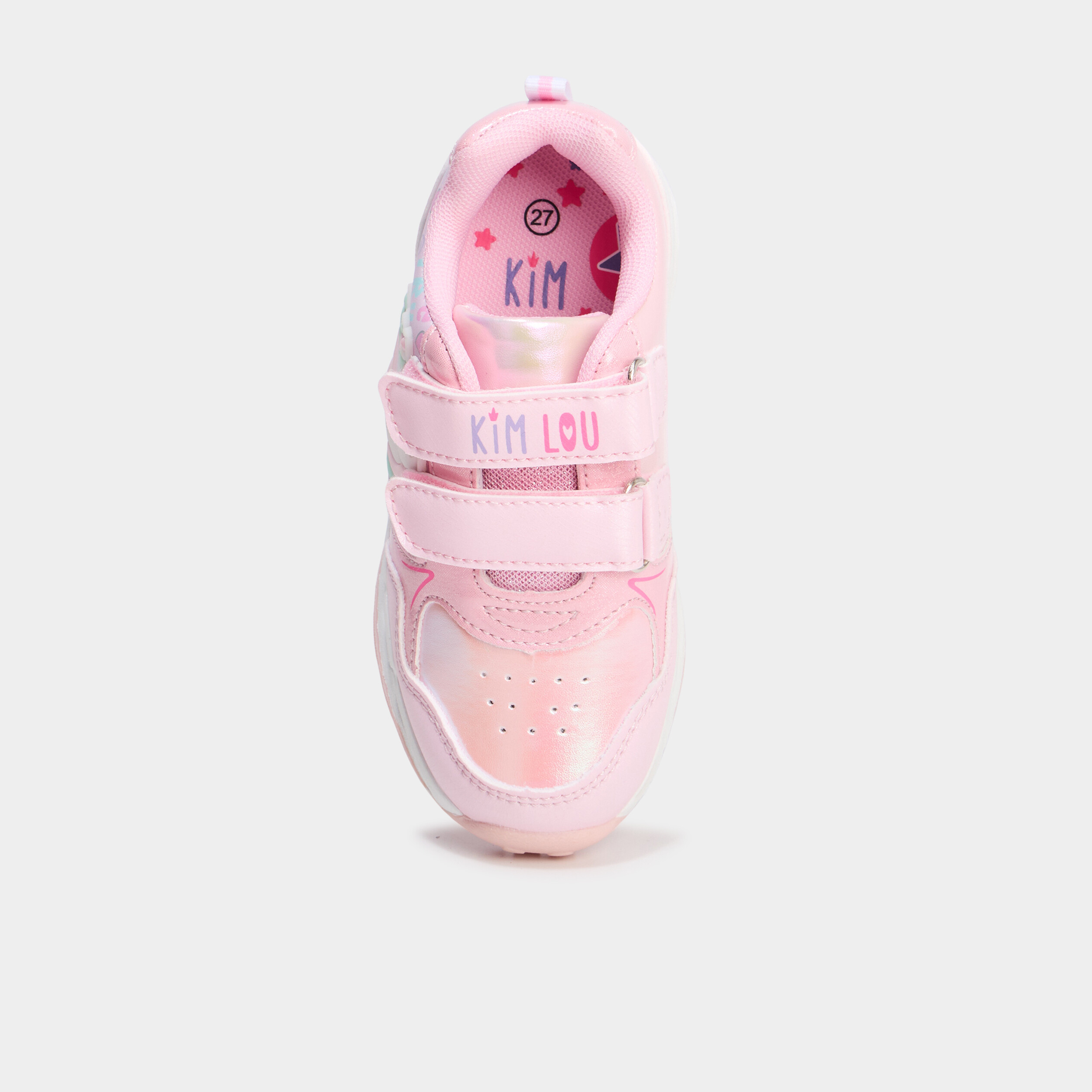 Baskets running lumineuses rose fille
