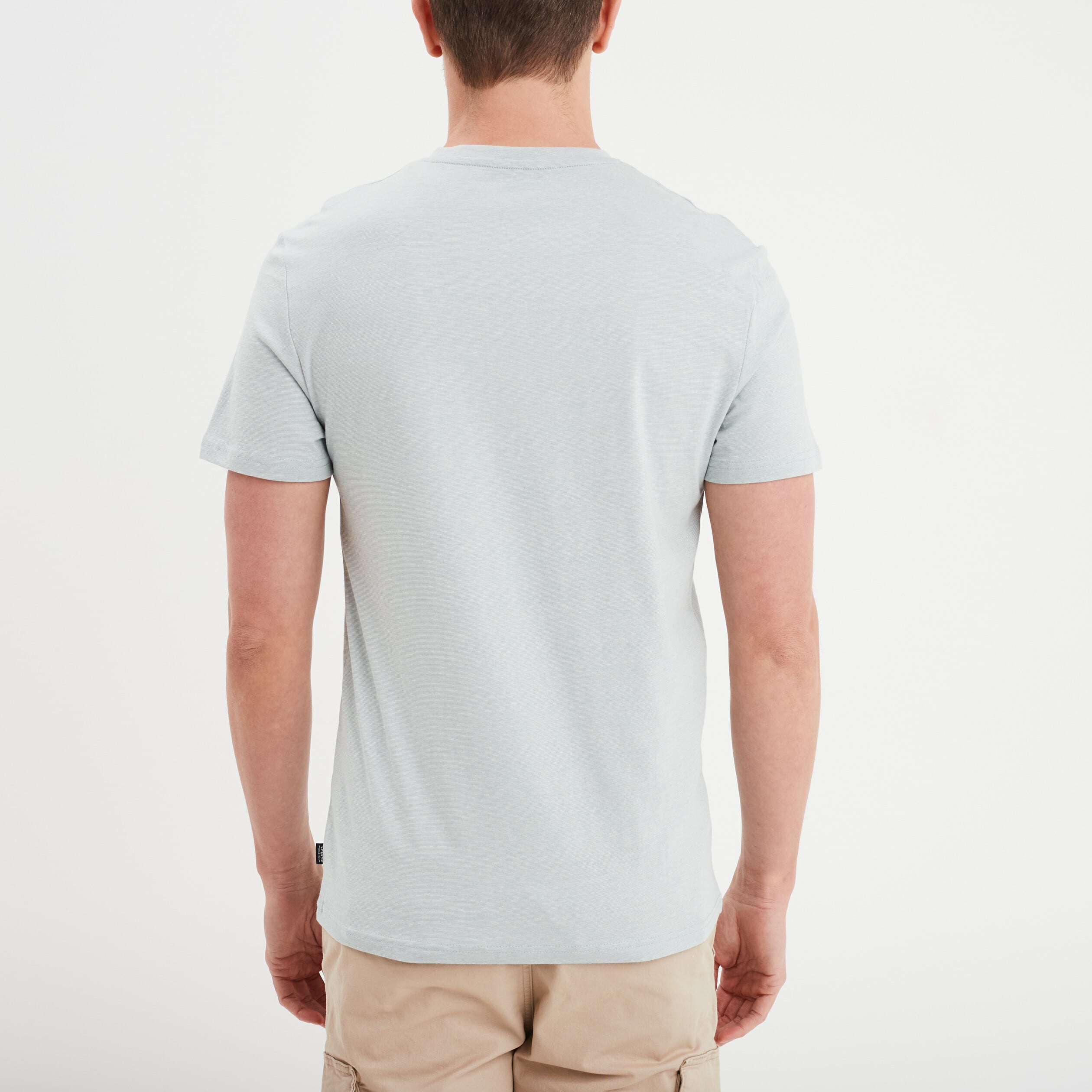 T-shirt col rond manches courtes Creeks gris homme