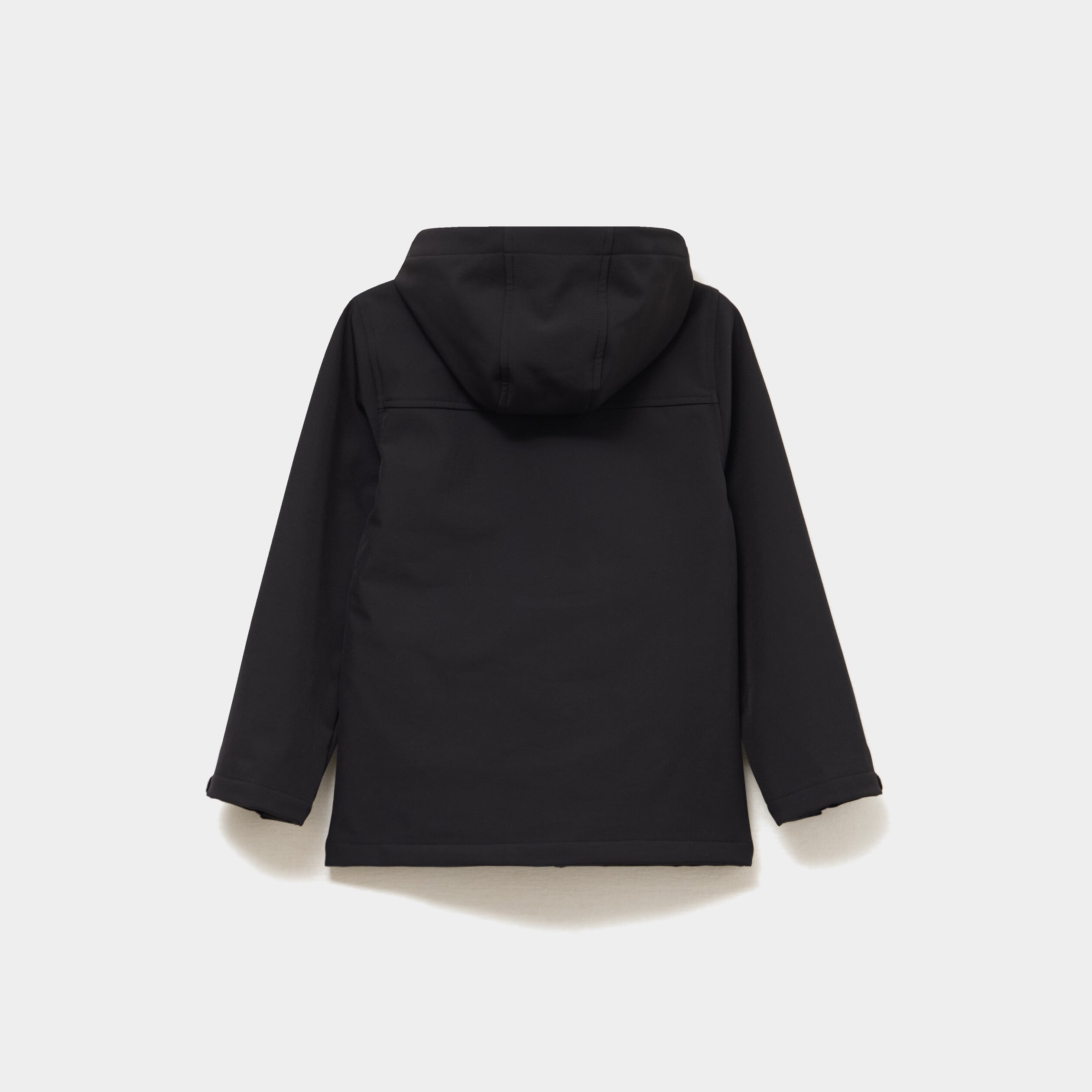 Blouson d&eacute;perlant fourr&eacute; &agrave; capuche noir gar&ccedil;on