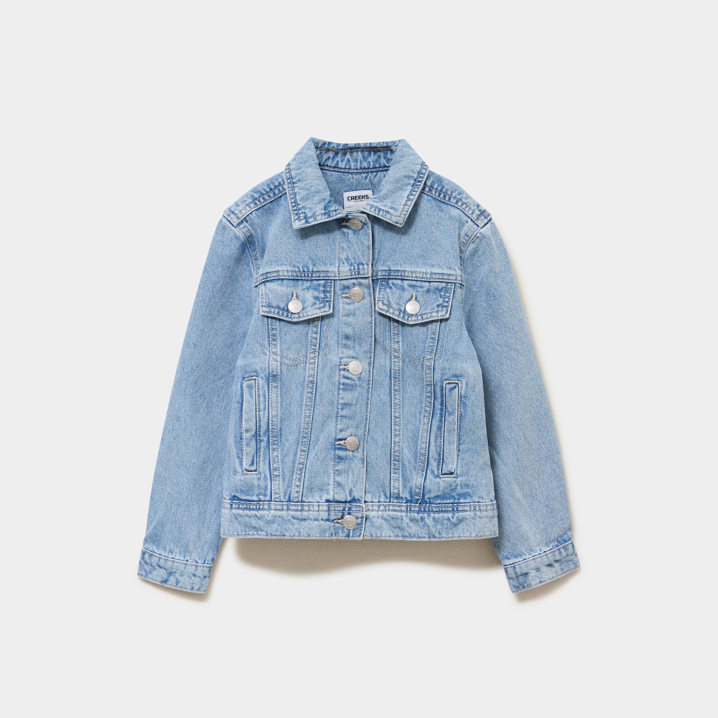 Veste En Jean Cat & Jack Fille Taille L (10/12 Ans) Bleu Denim à Pois