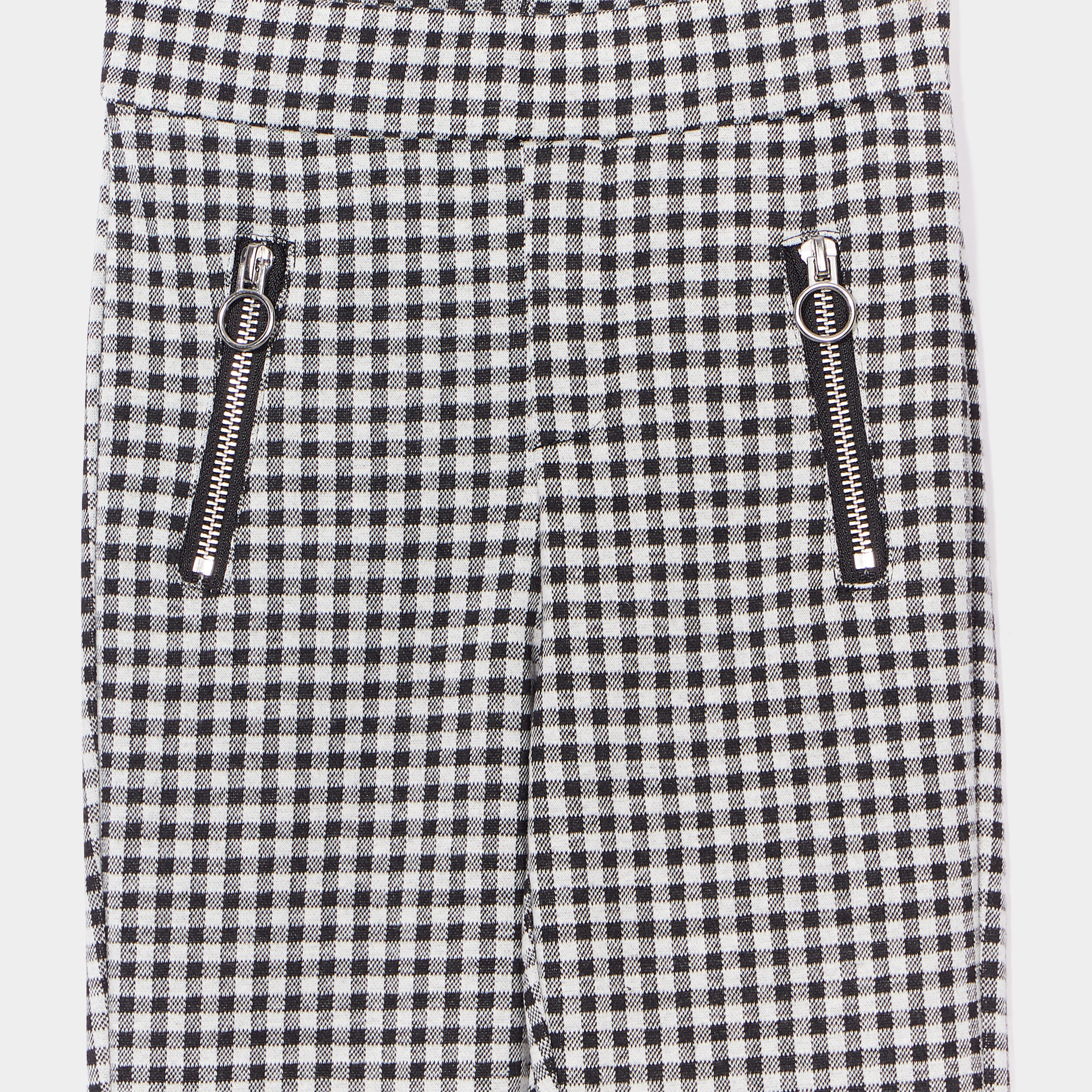 tregging flare poches zippees ecru fille Tregging flare poches zippées ecru fille