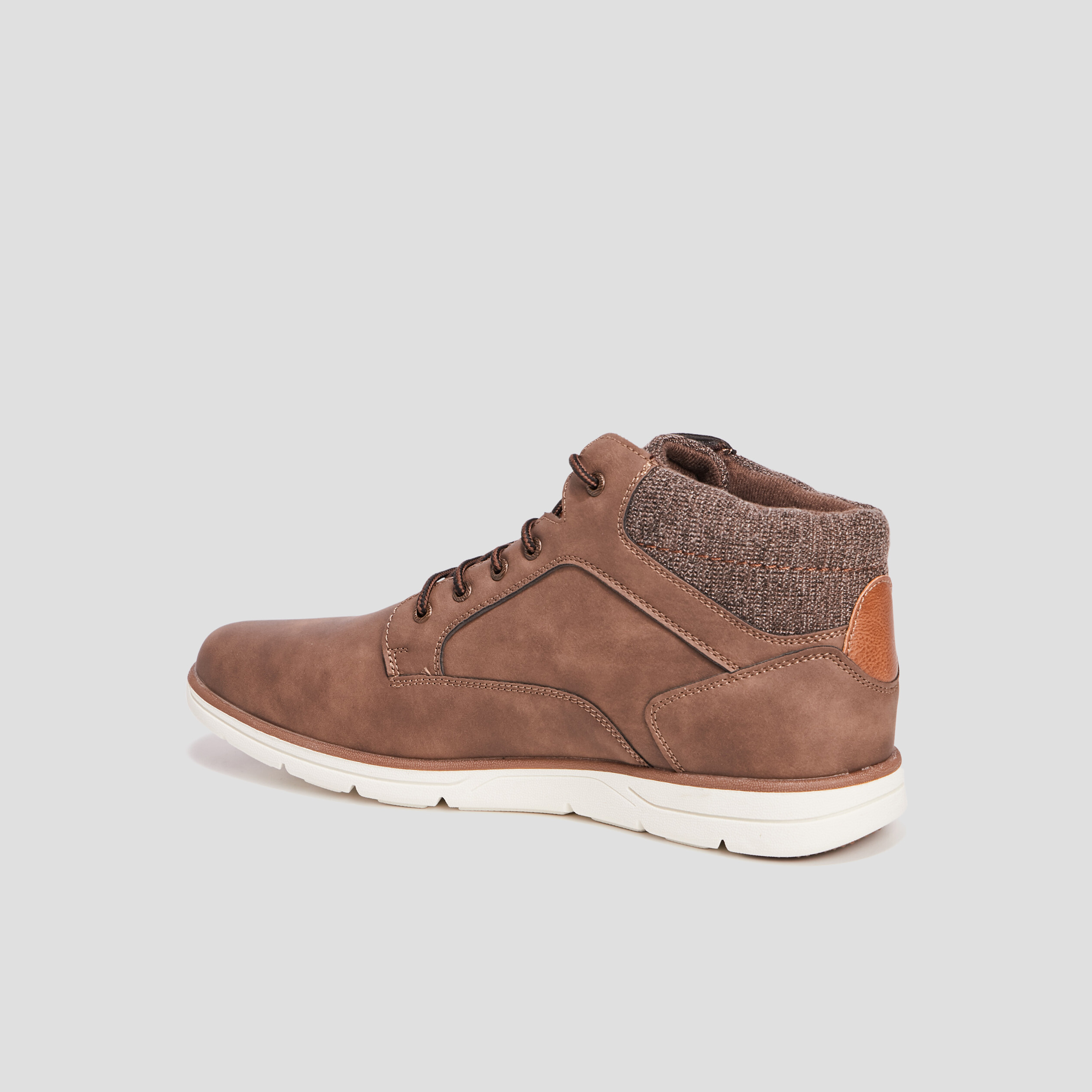bottines a lacets marron homme Bottines à lacets marron homme