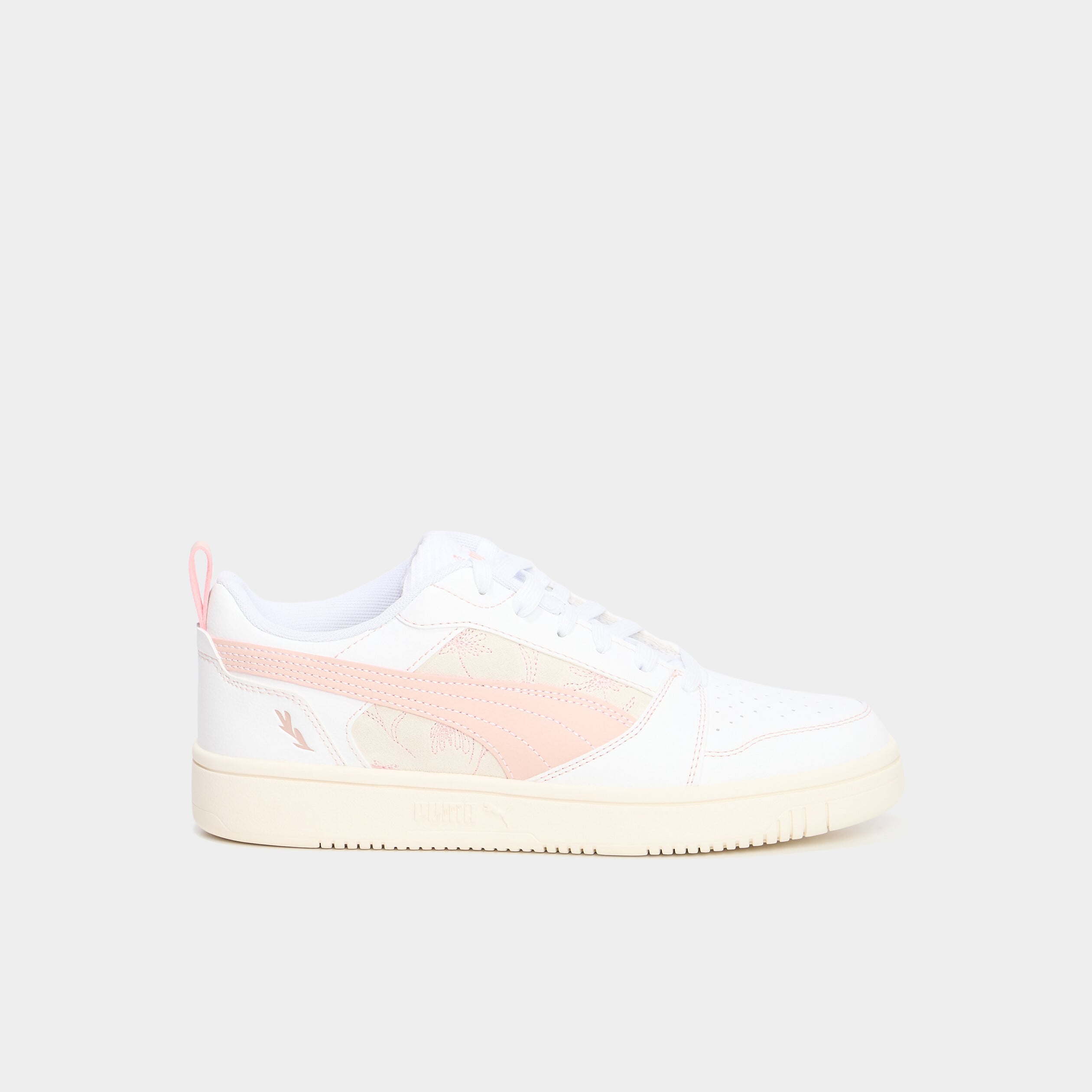 Tennis basses &agrave; lacets Puma rose femme