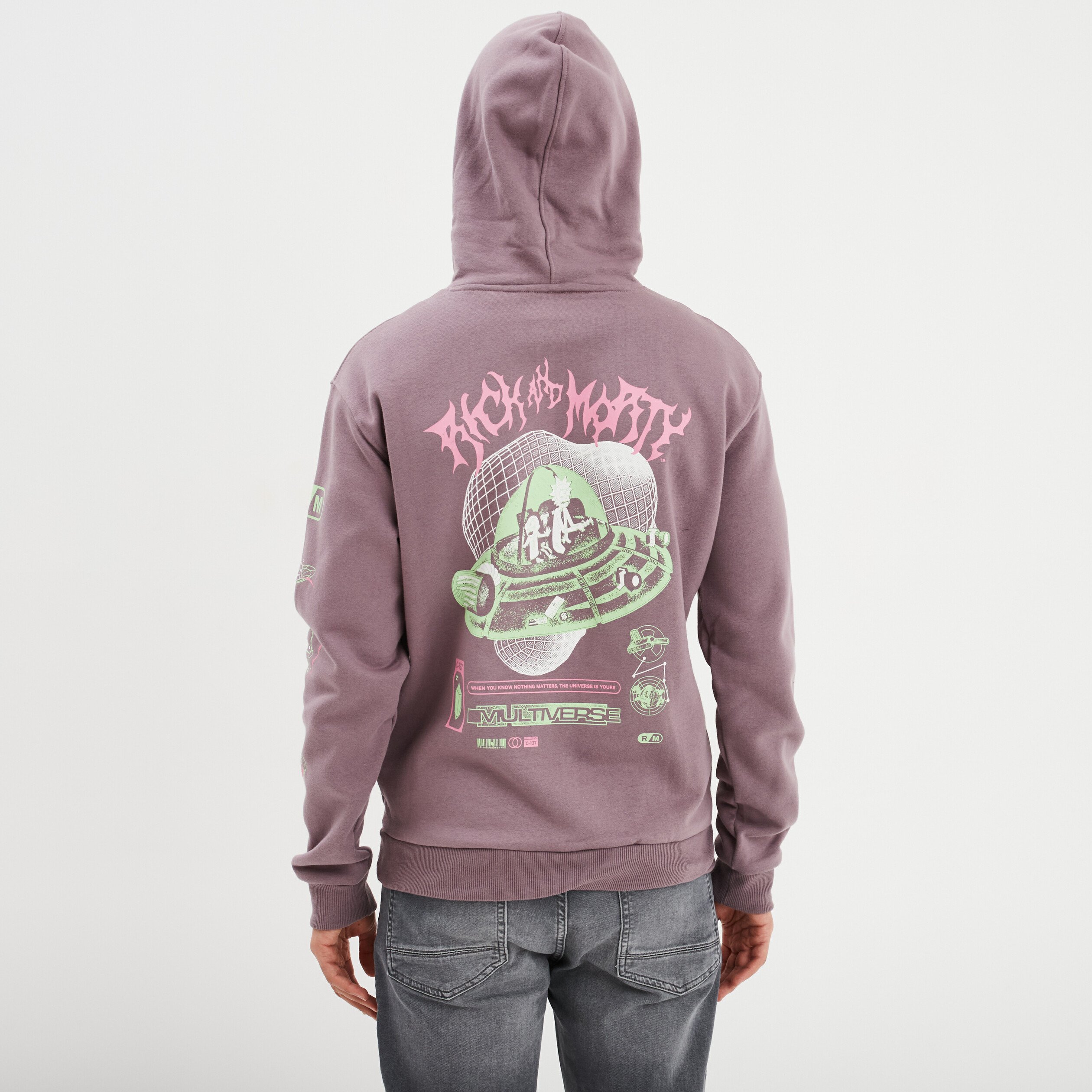 sweat hoodie a capuche rick et morty parme homme Sweat hoodie à capuche Rick et Morty parme homme