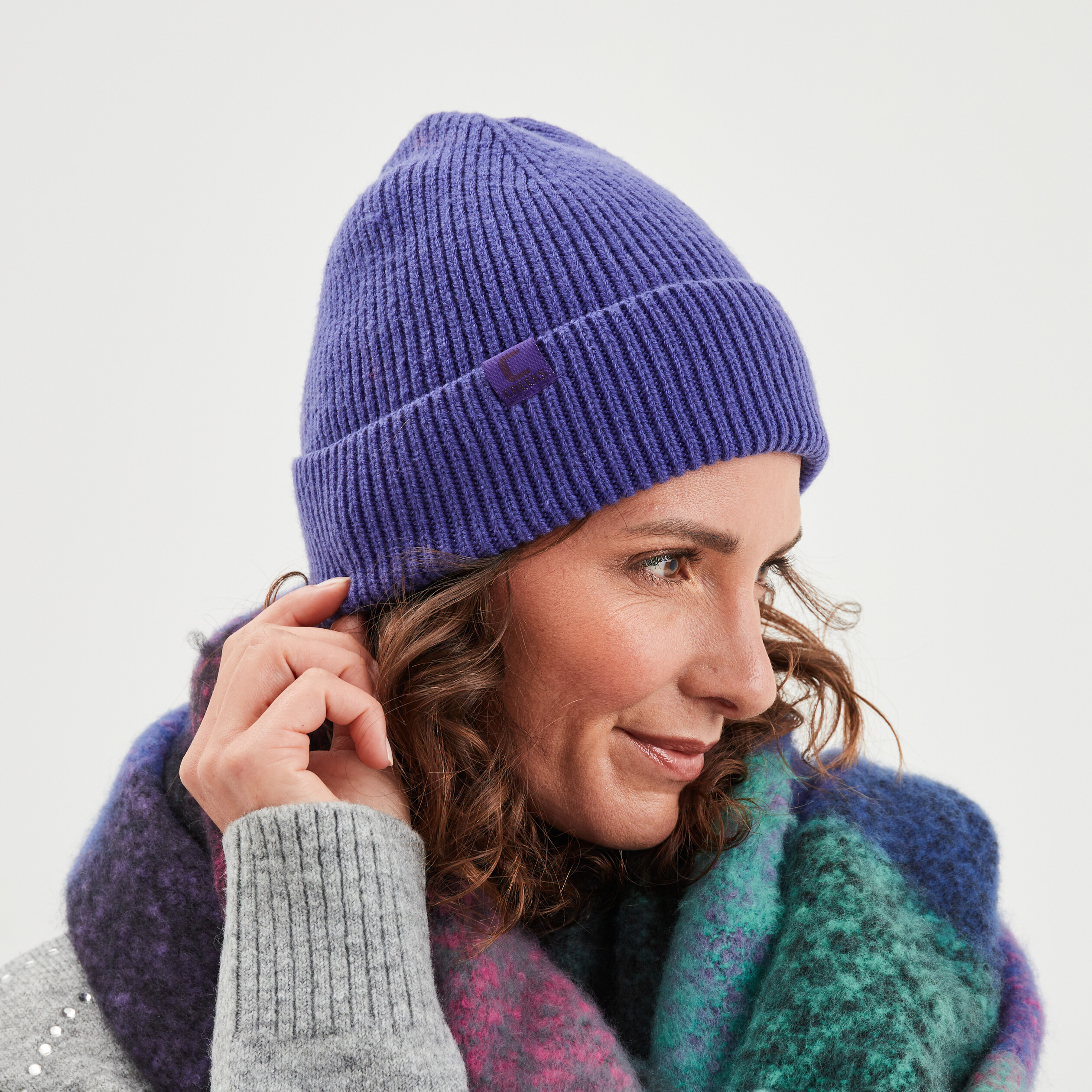 Bonnet tricoté Creeks violet femme