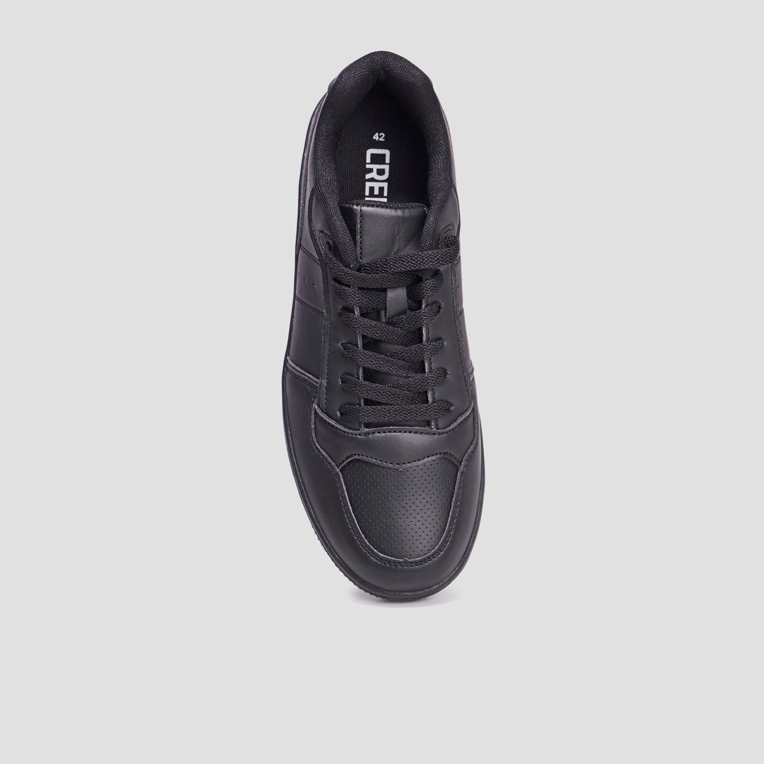 Tennis basses &agrave; lacets noir homme