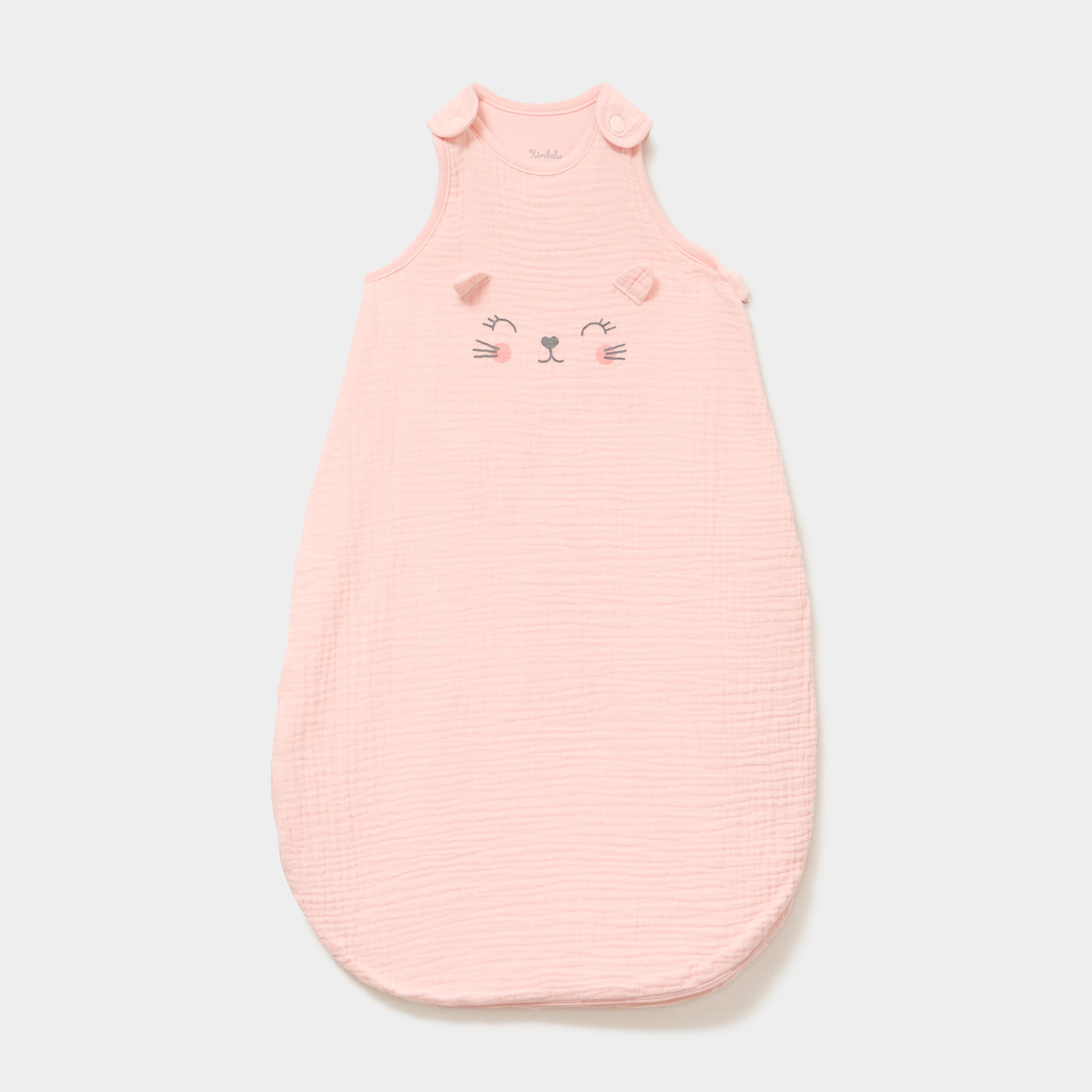 Gigoteuse sans manches gaze coton TOG 1 rose clair b&eacute;b&eacute;
