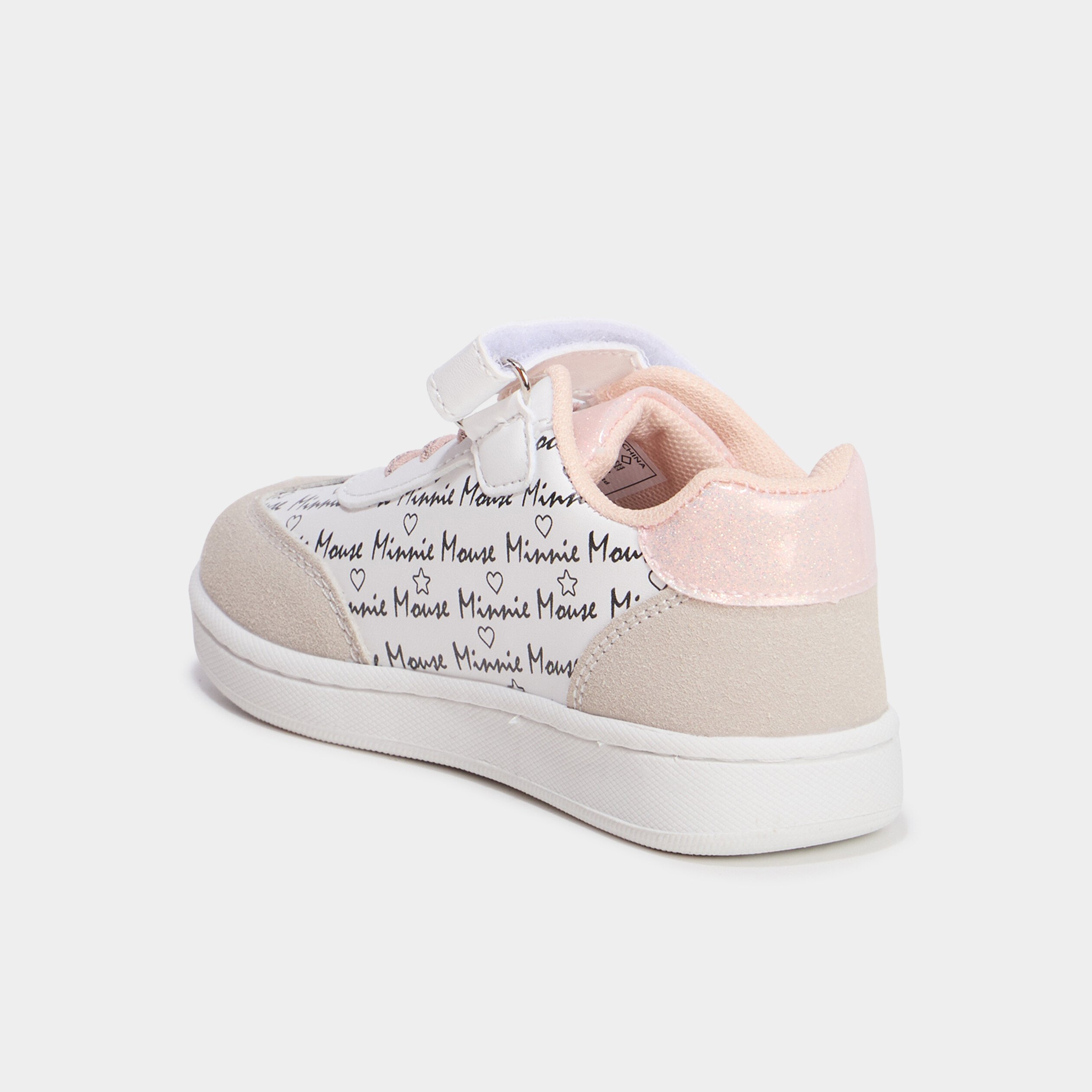 tennis basses a scratchs minnie blanc fille Tennis basses à scratchs Minnie blanc fille