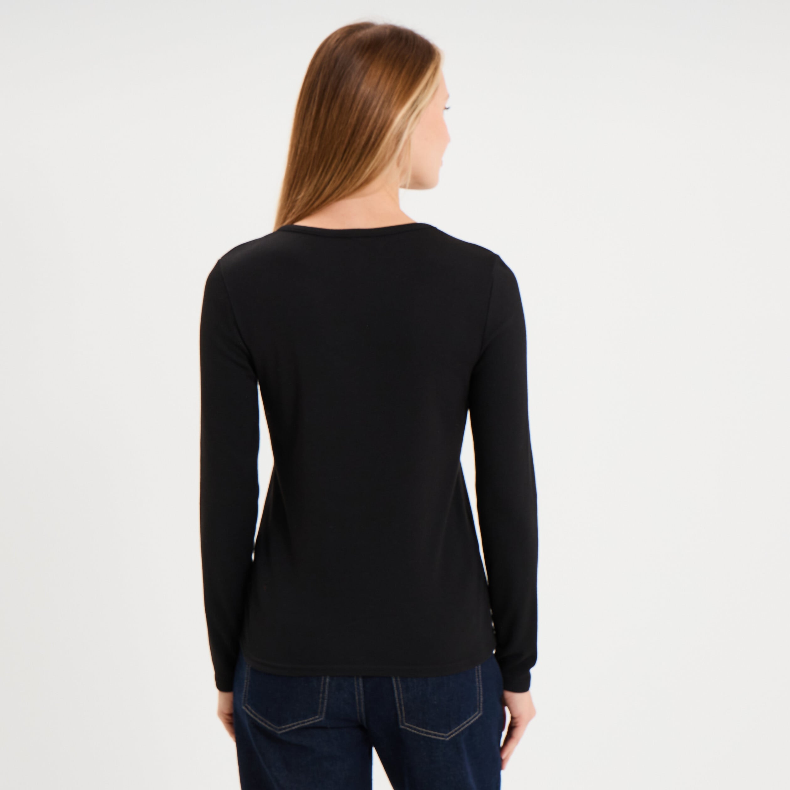 T-shirt thermique Damart x Trappeur noir femme