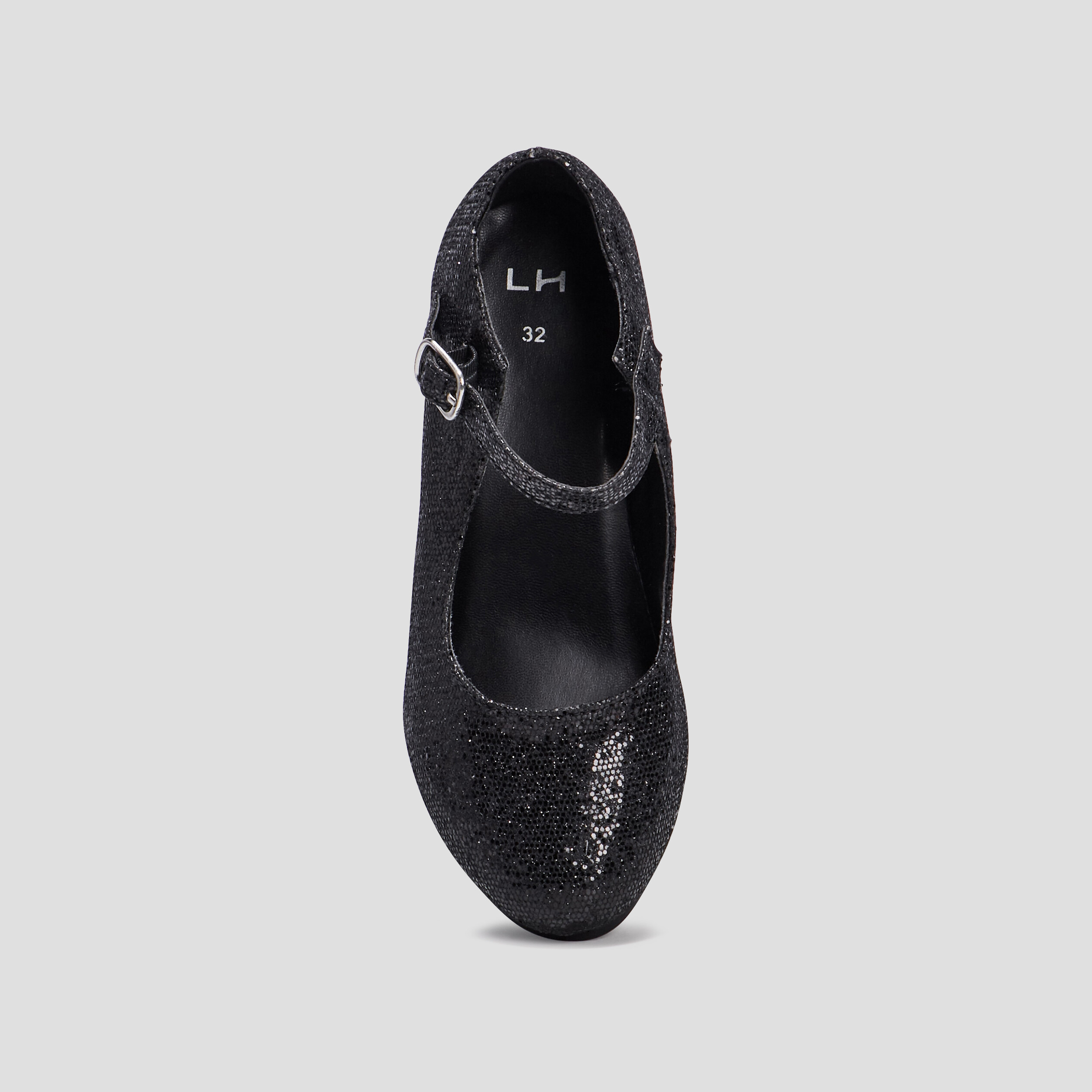 babies texturees a talon noir fille Babies texturées à talon noir fille