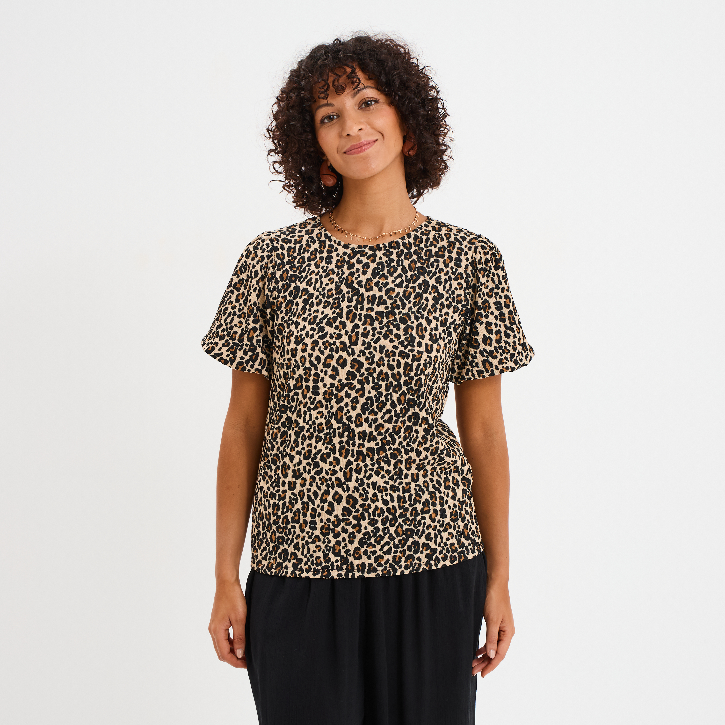 t shirt manches courtes ballons camel femme T-shirt manches courtes ballons camel femme
