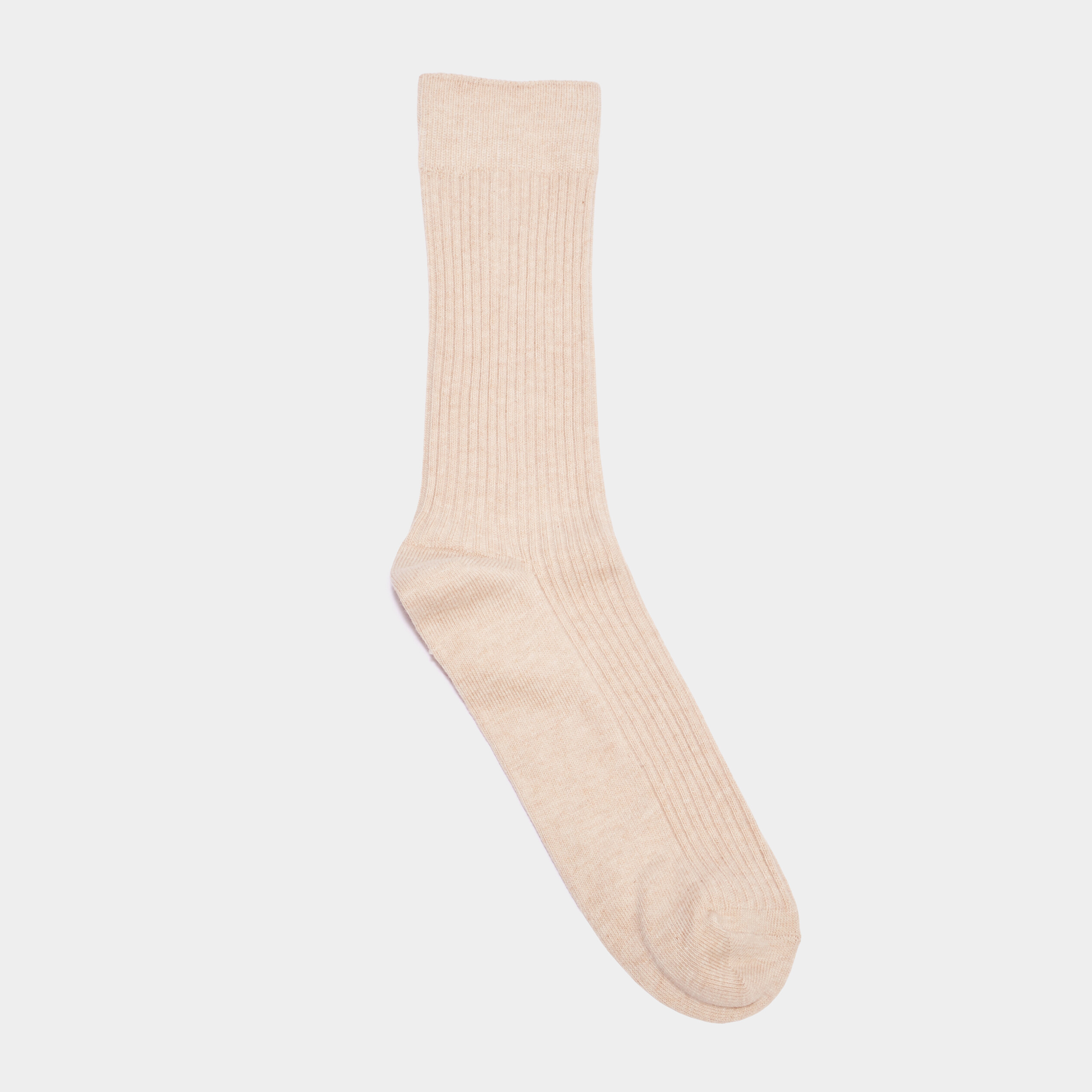 lot 2 paires chaussettes cotelees beige homme Lot 2 paires chaussettes côtelées beige homme